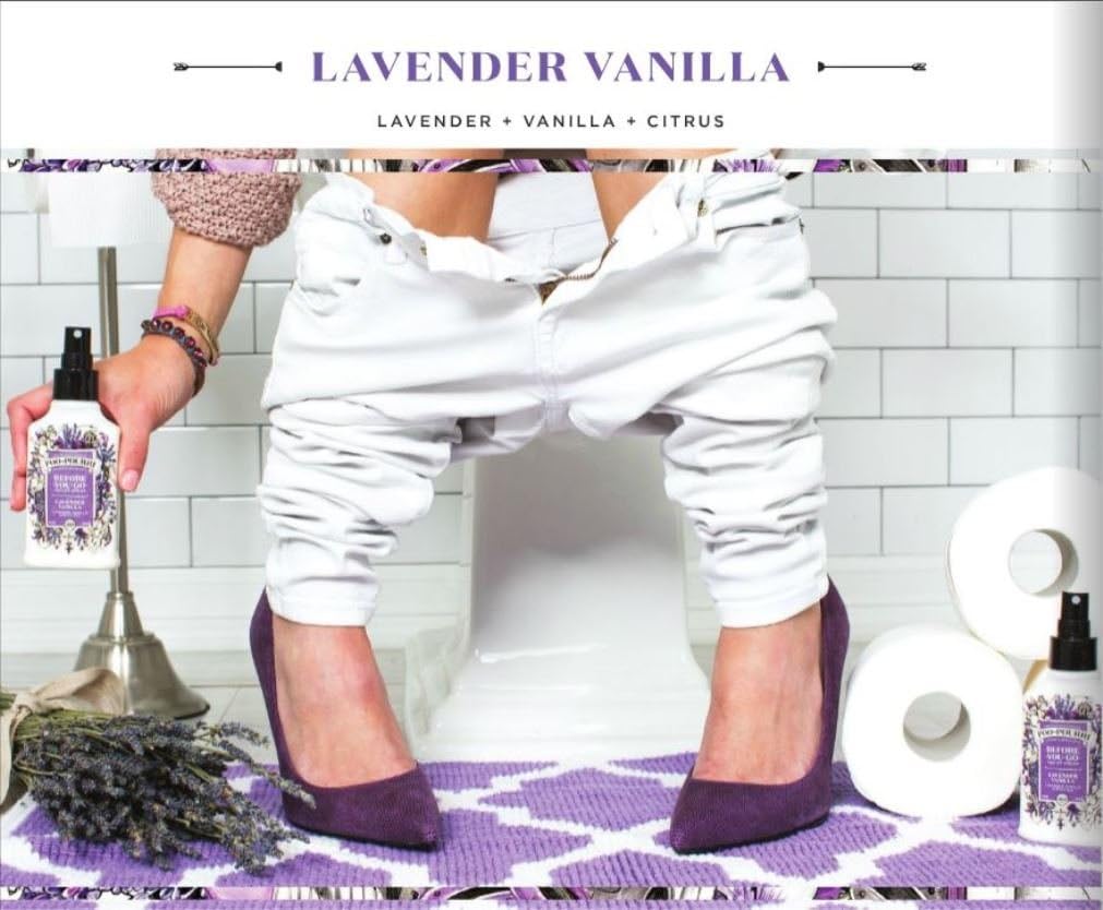Poo Pourri Before You Go Toilet Spray 16 Ounce Refill Lavender Vanilla