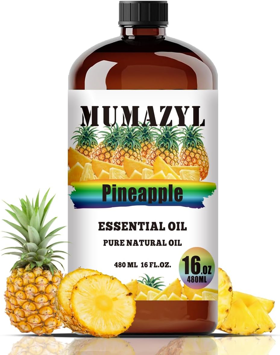 MUMAZYL Pineapple Essential Oil 16 Fl Oz for Diffuser Yoga Cleaning DIY