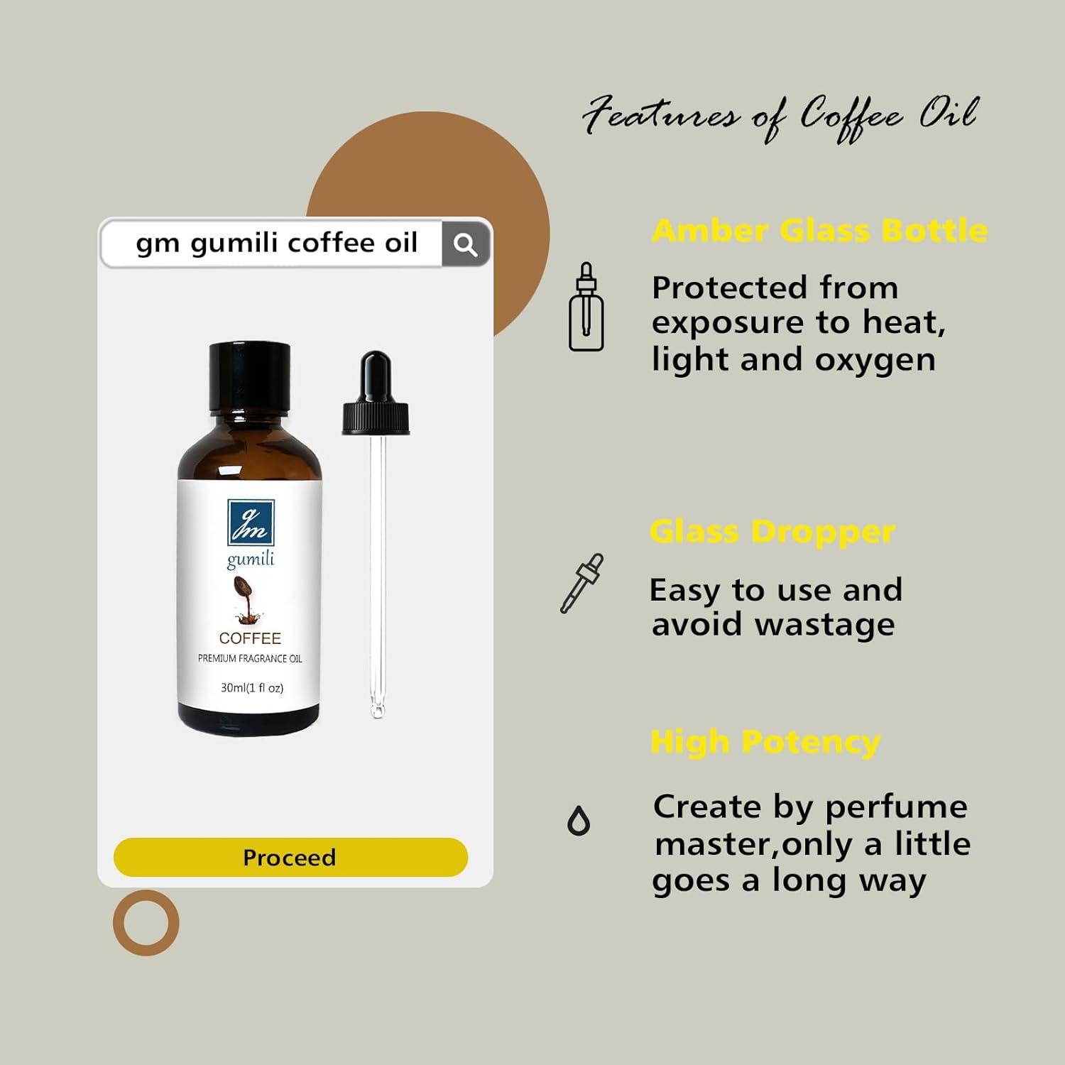 Coffee Essential Oil 1 Oz for Candle Making Soap Diffusers Slime
