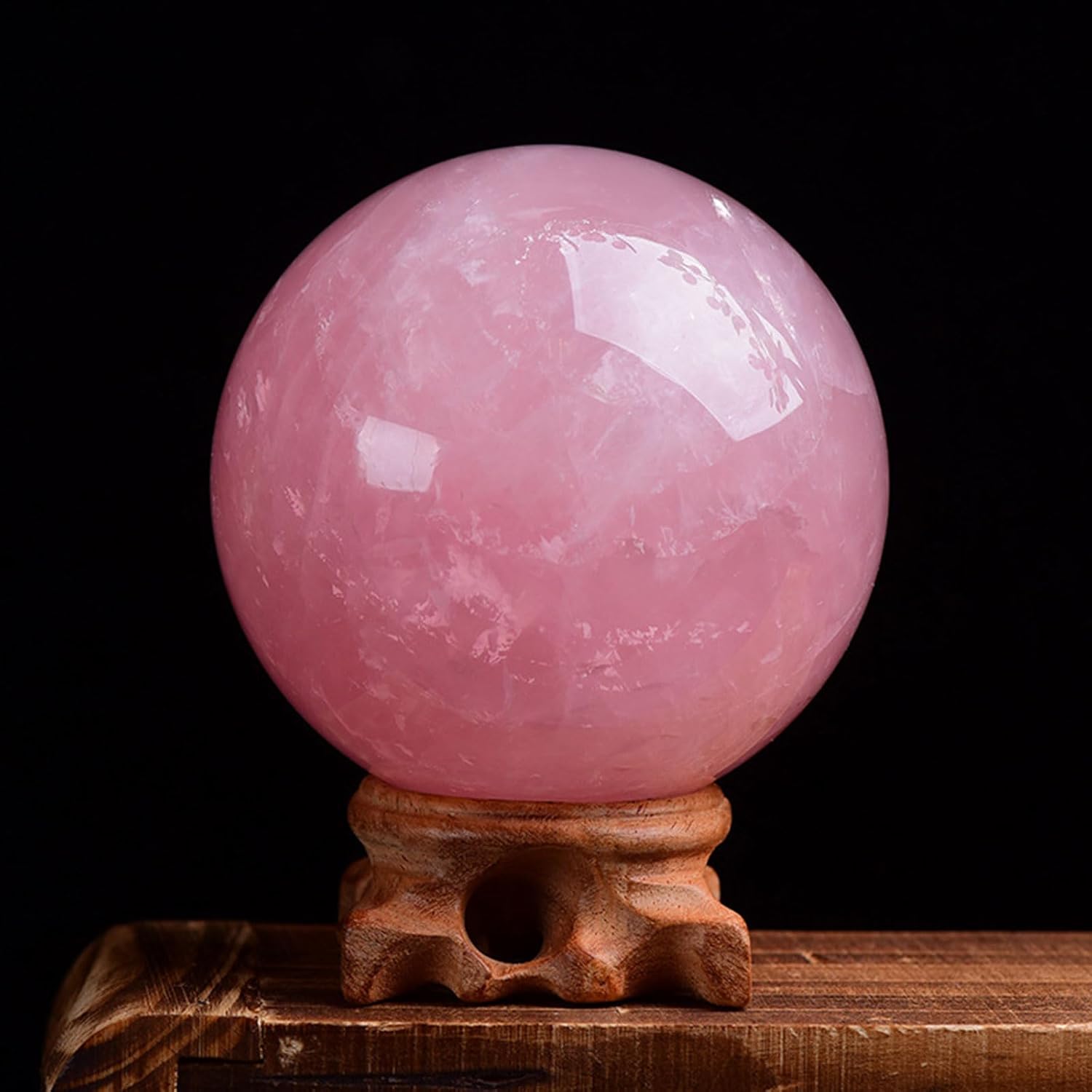 Rose Quartz Crystal Sphere 80mm Healing Stone