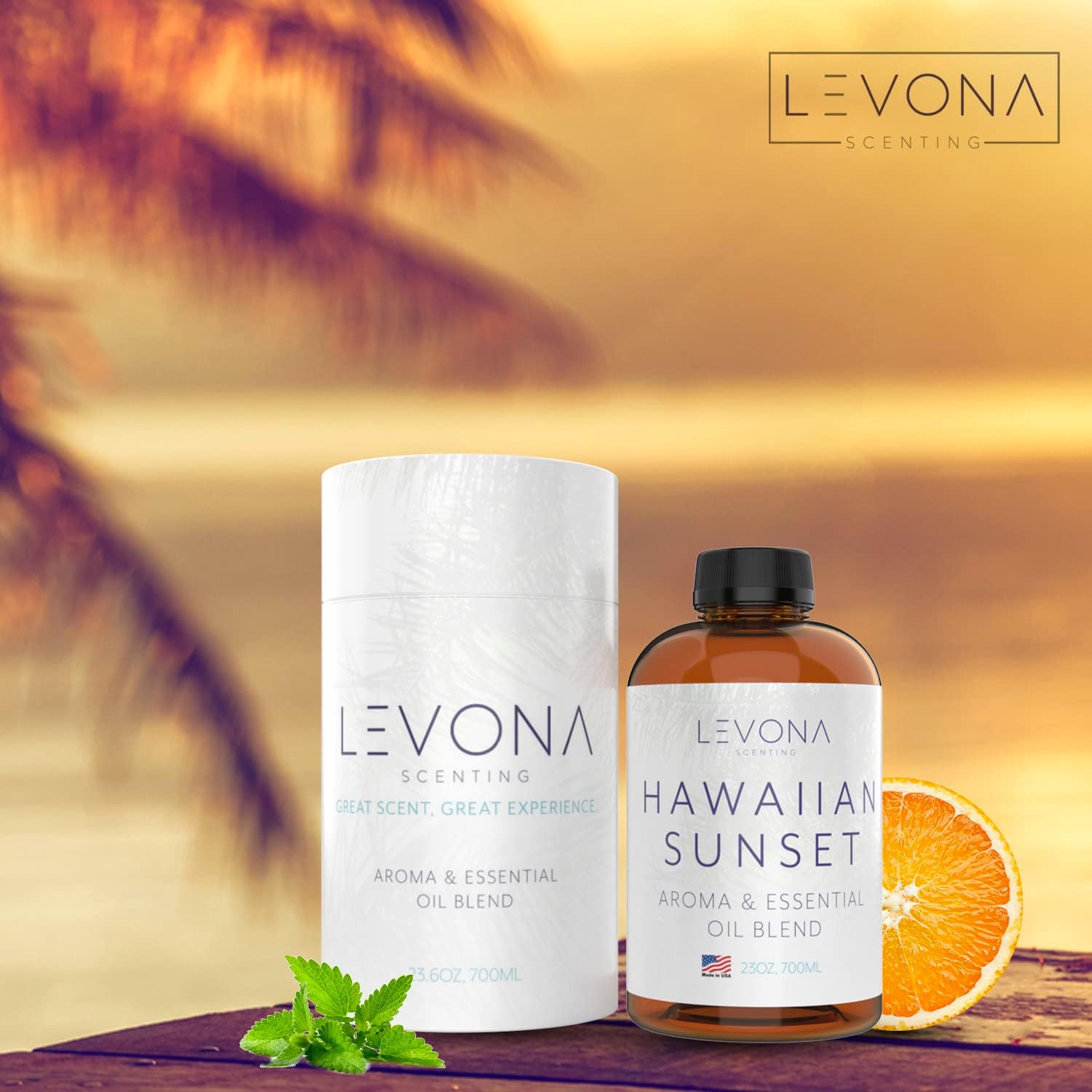 Levona Scent Hawaiian Sunset Essential Oil - 700Ml for Diffusers