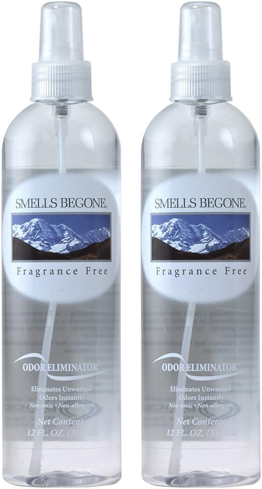 SMELLS BEGONE Air Freshener Spray 12 oz Pack of 2