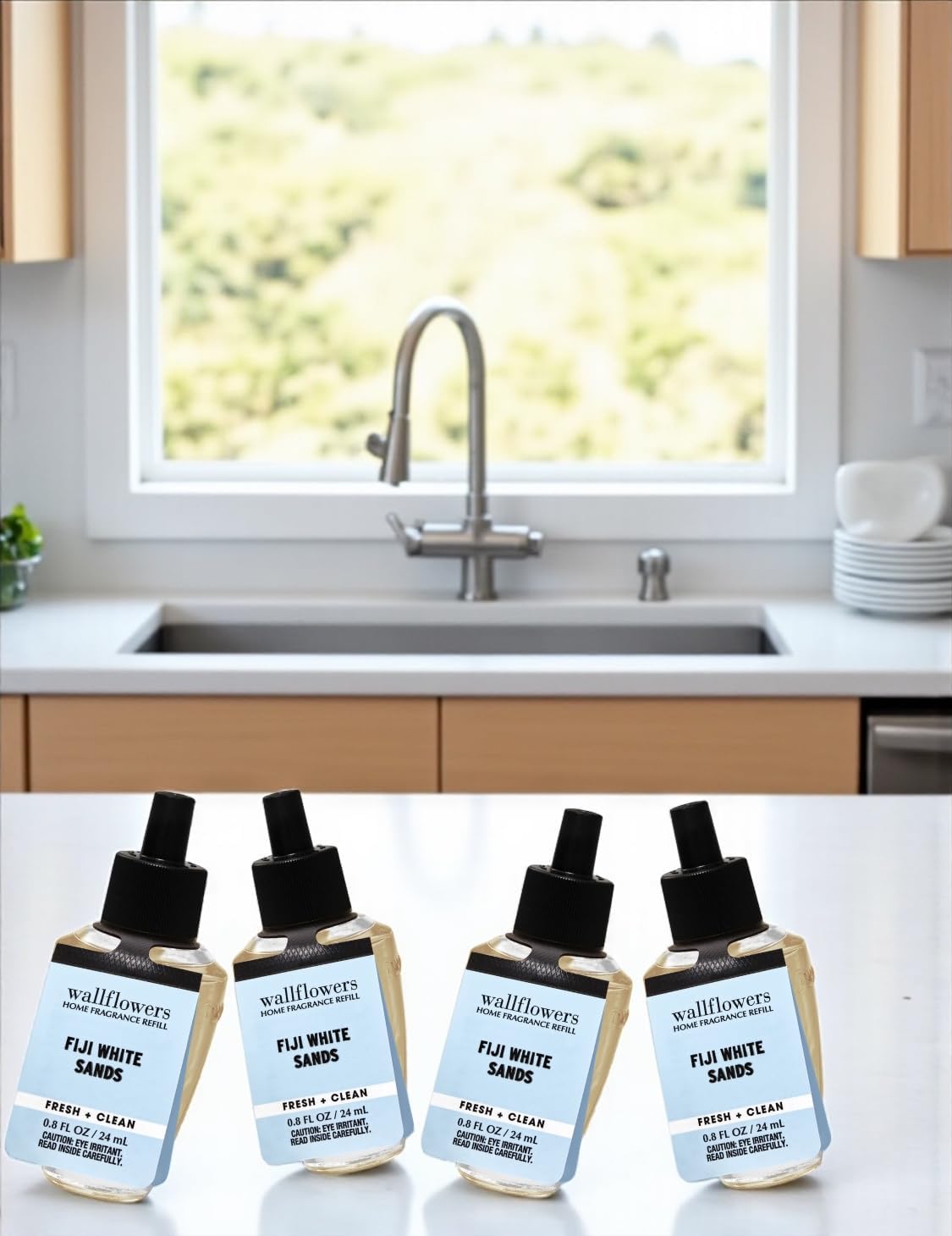 Fiji Sands Fresh Clean Home Fragrance Refill 4-Pack