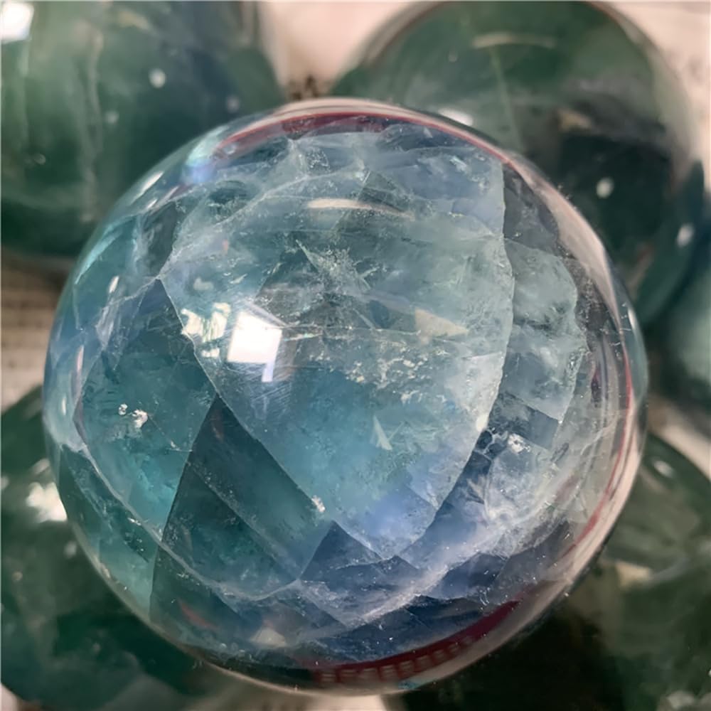 Crystal Ball with Fluorite Healing Stone 50-60mm