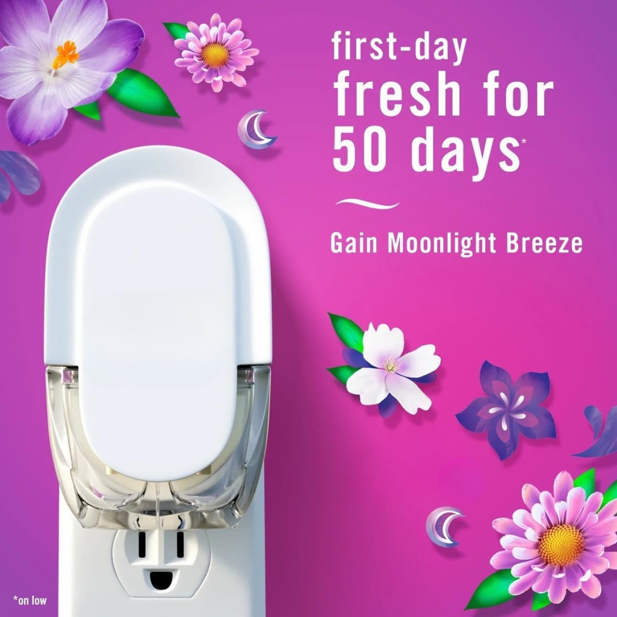 Moonlight Breeze Plug In Air Freshener with 2 Refills