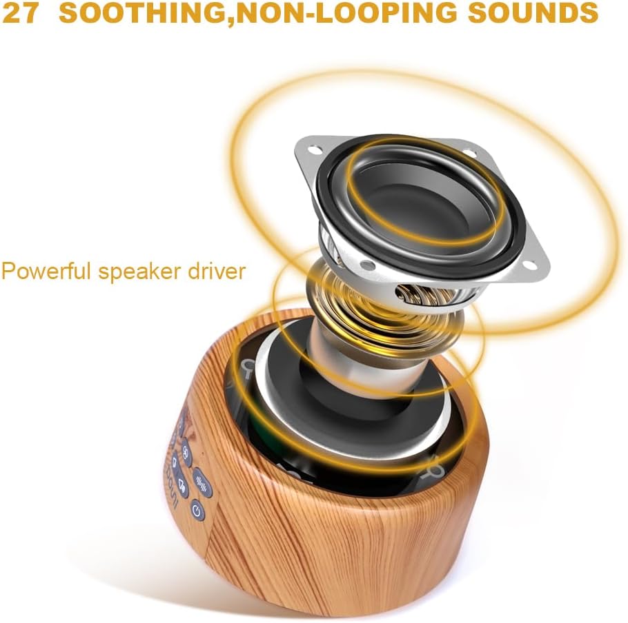 Douni White Noise Machine with 27 Soothing Sounds and Timer