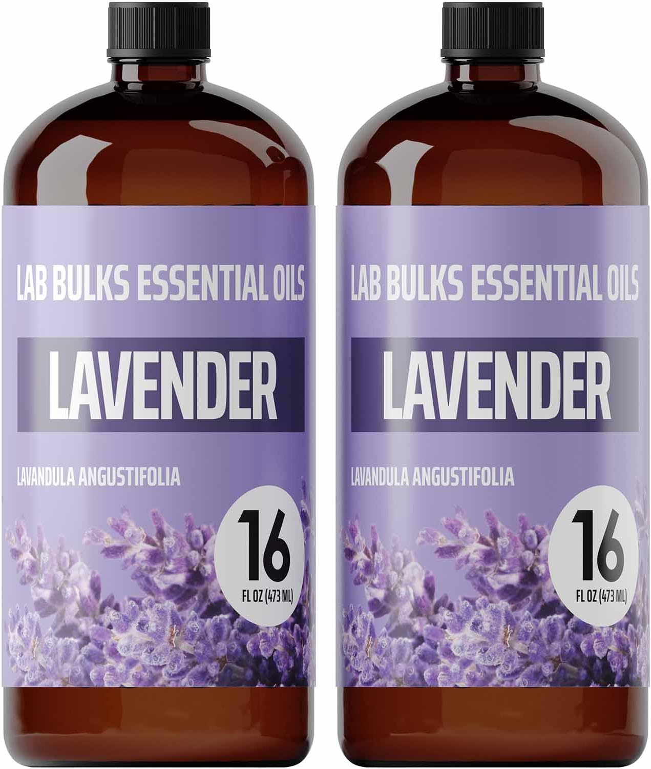 2-Pack Lavender Essential Oil 16 oz Bulk