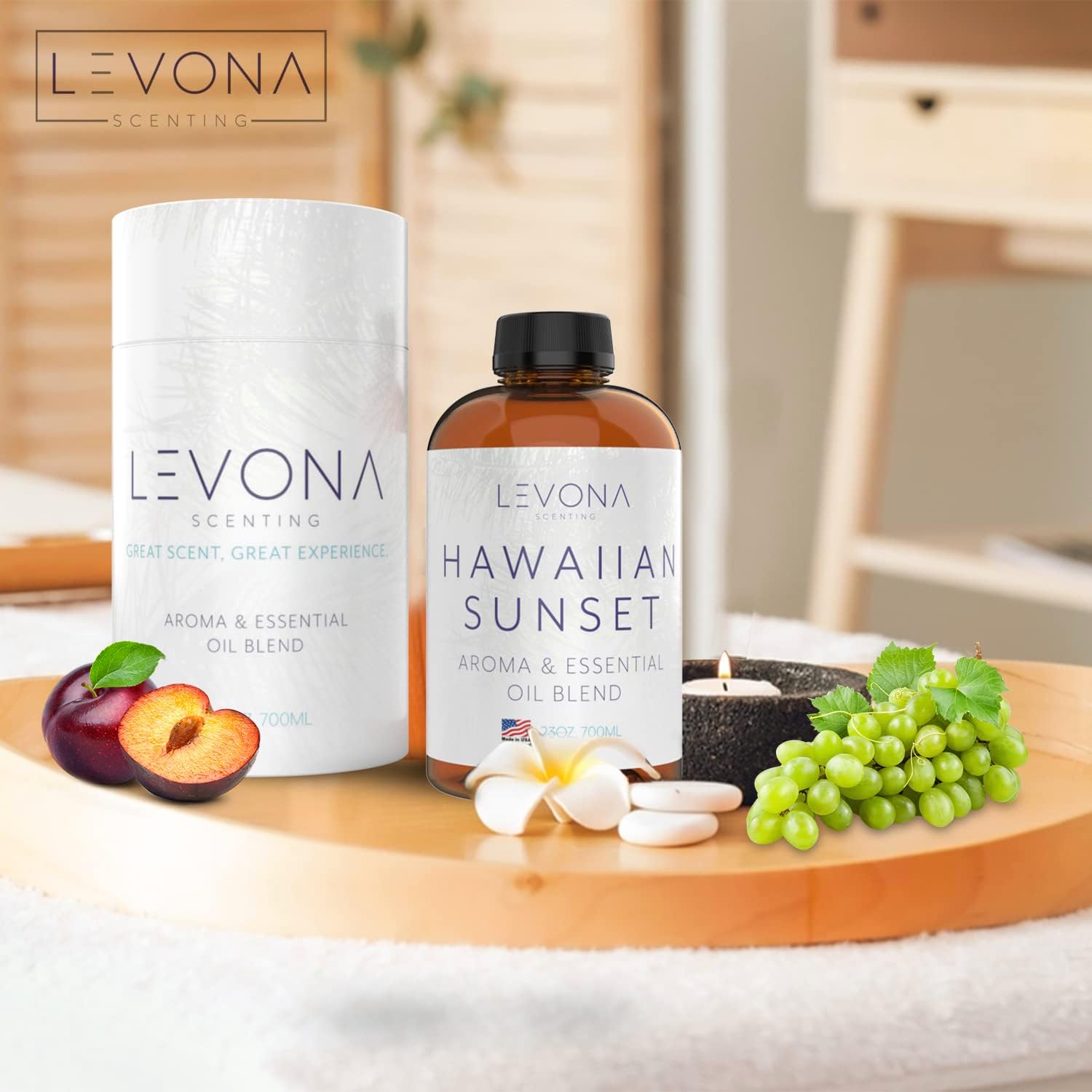 Levona Scent Hawaiian Sunset Essential Oil - 700Ml for Diffusers