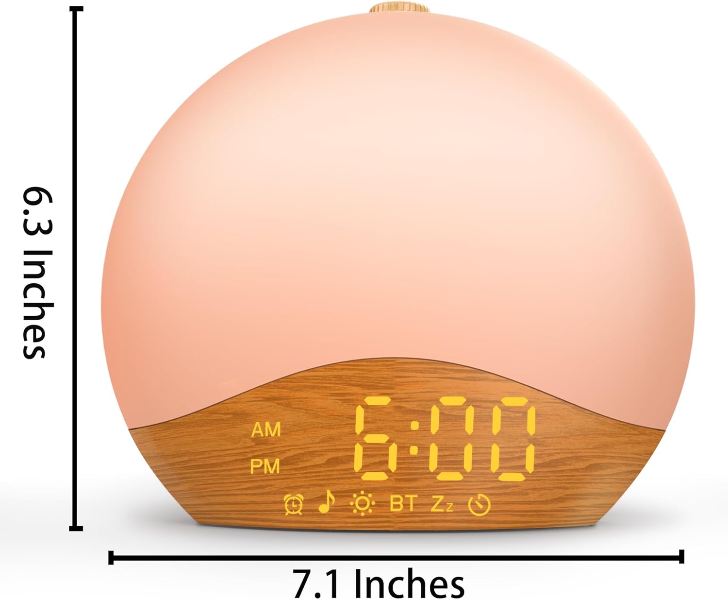 JALL Sunrise Alarm Clock with 26 Sounds and 17 NightLights