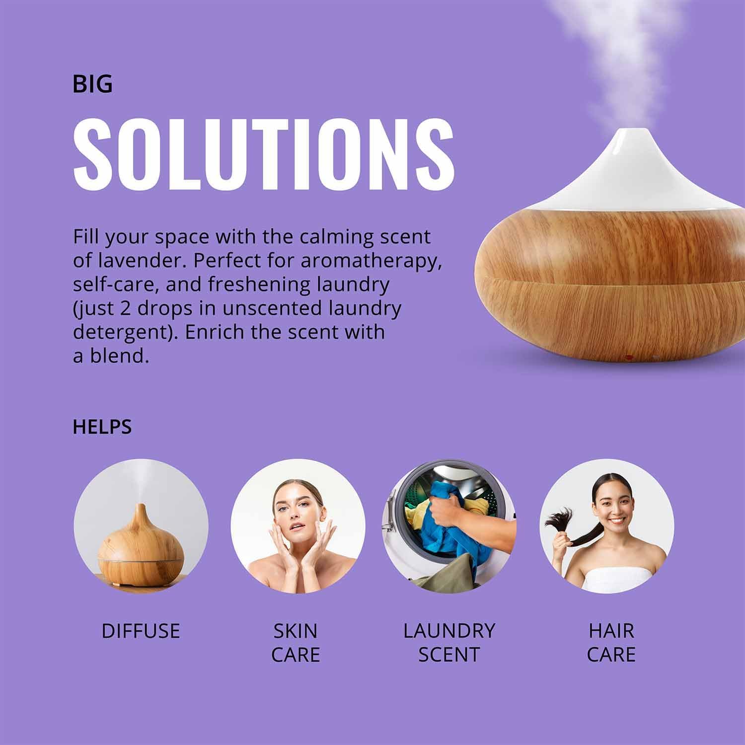Lavender Essential Oil 16 oz for Diffusers and Home Use