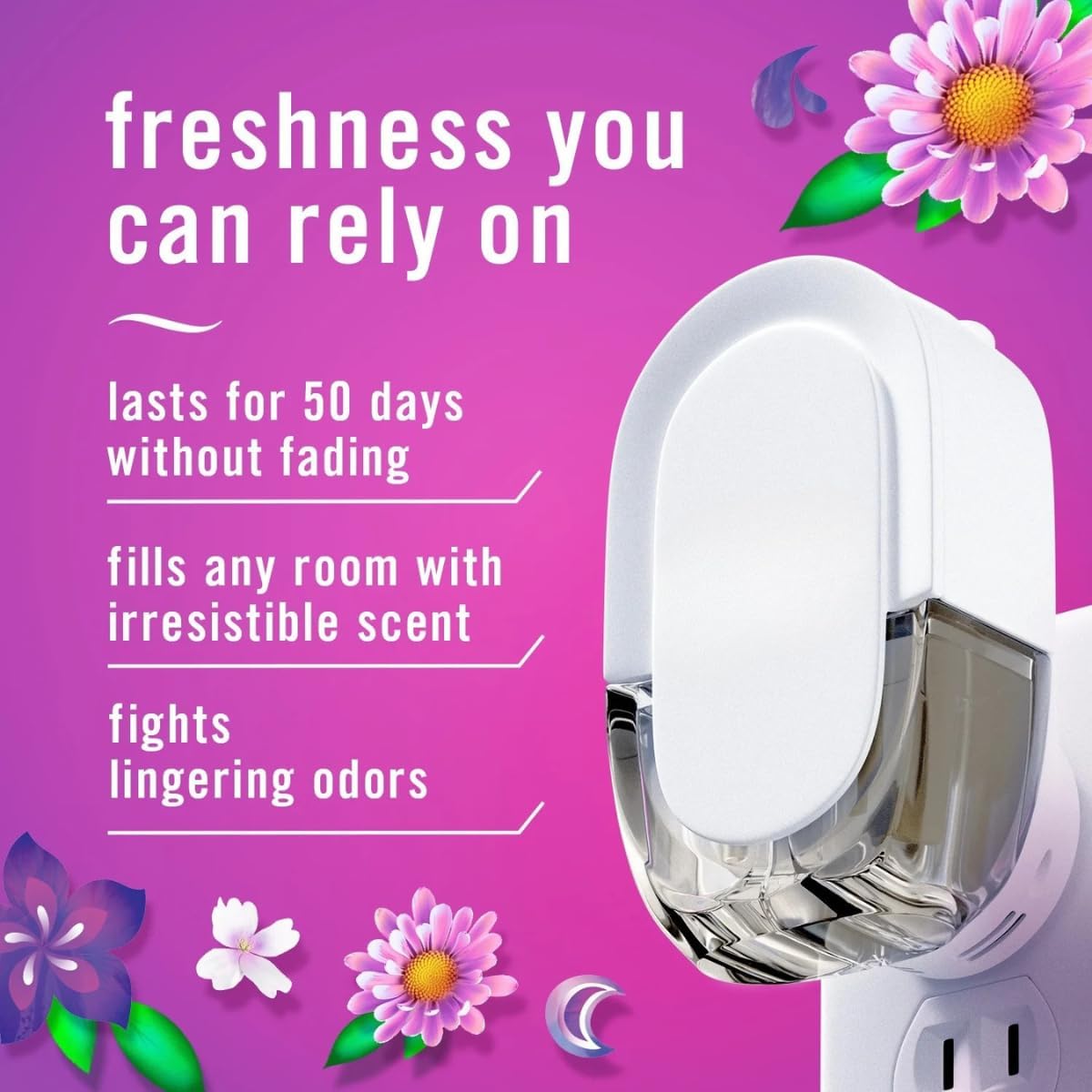 Moonlight Breeze Plug In Air Freshener with 2 Refills