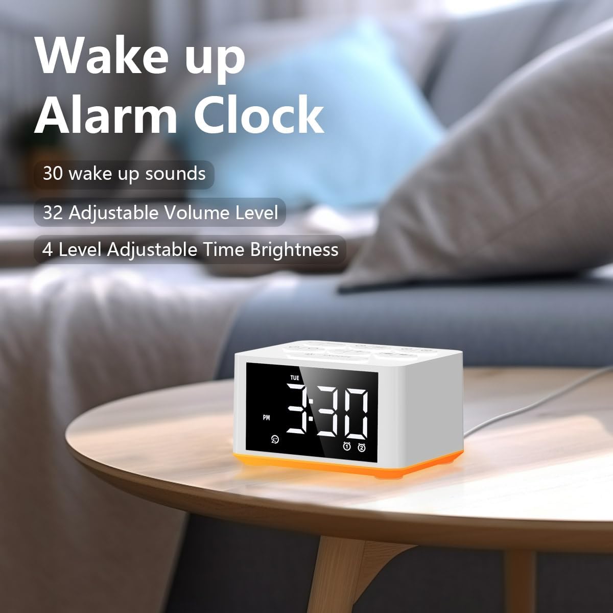 DailyBody 3 In 1 Sound Machine With Night Light And Alarm Clock