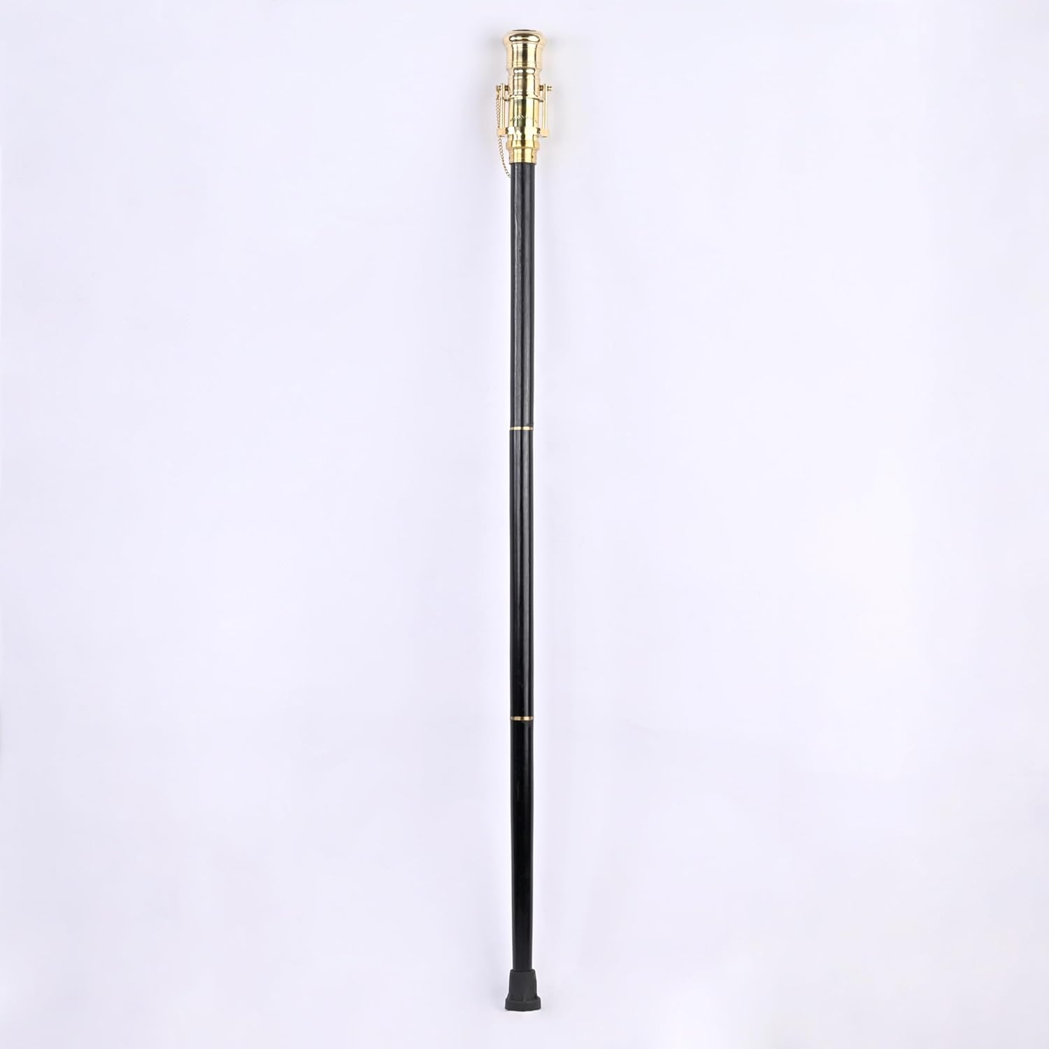 Brass Nautical Telescope Walking Stick with Compass