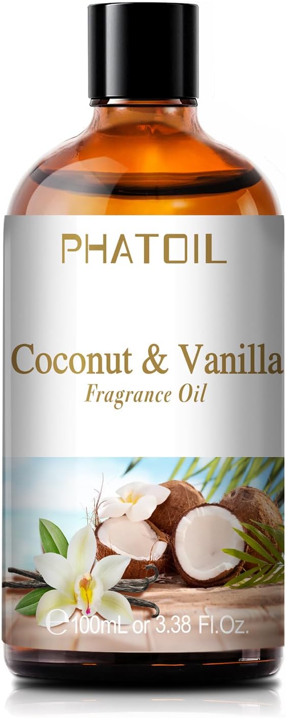 100ML Coconut Vanilla Fragrance Oil with Glass Dropper