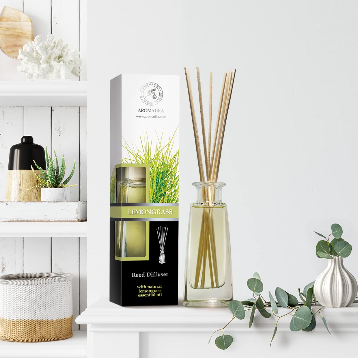 Lemongrass Diffuser with Essential Oil 34 Fl Oz