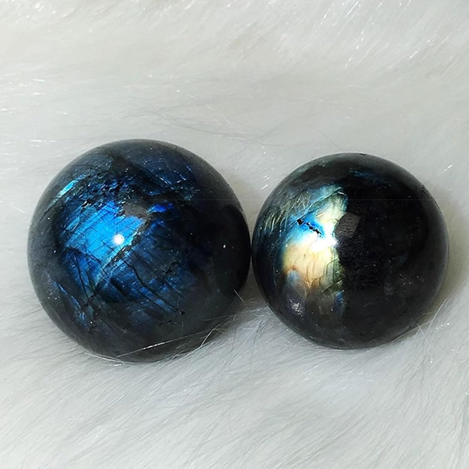 Labradorite Sphere Healing Crystal Ball with Pedestal