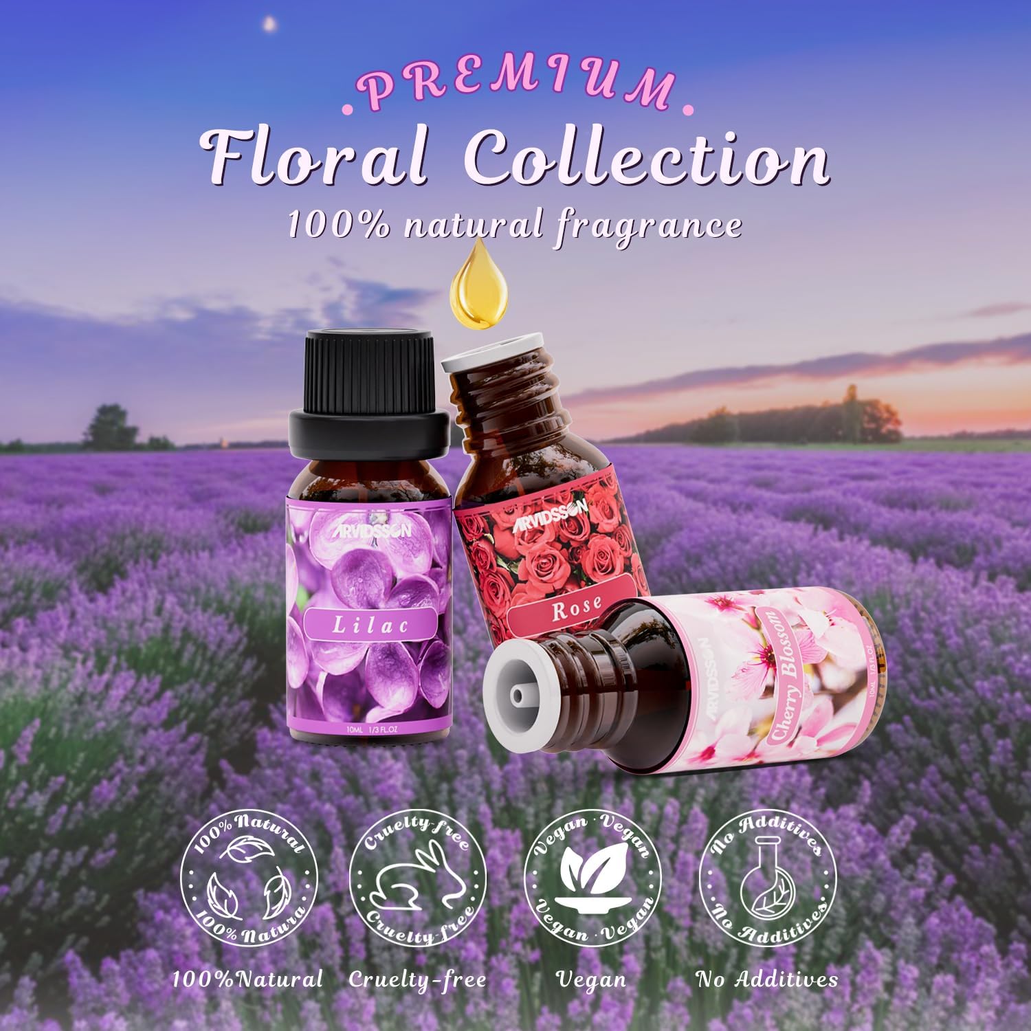 ARVIDSSON Floral Essential Oil Set 6x10ml