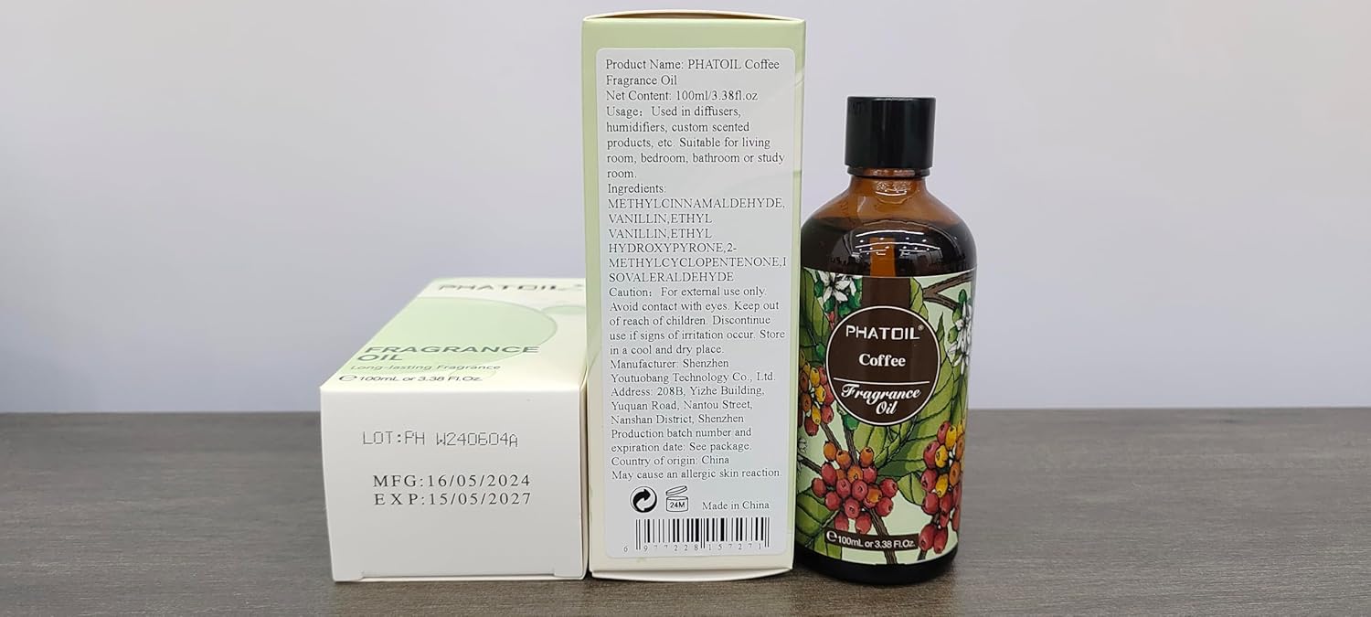 PHATOIL 338 FLOZ Coffee Fragrance Oil 100ml