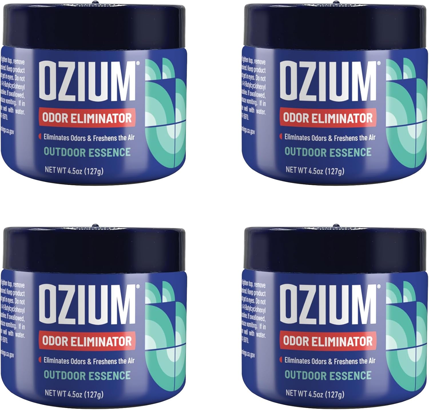 Ozium 45 Oz Odor Eliminating Gel 4 Pack