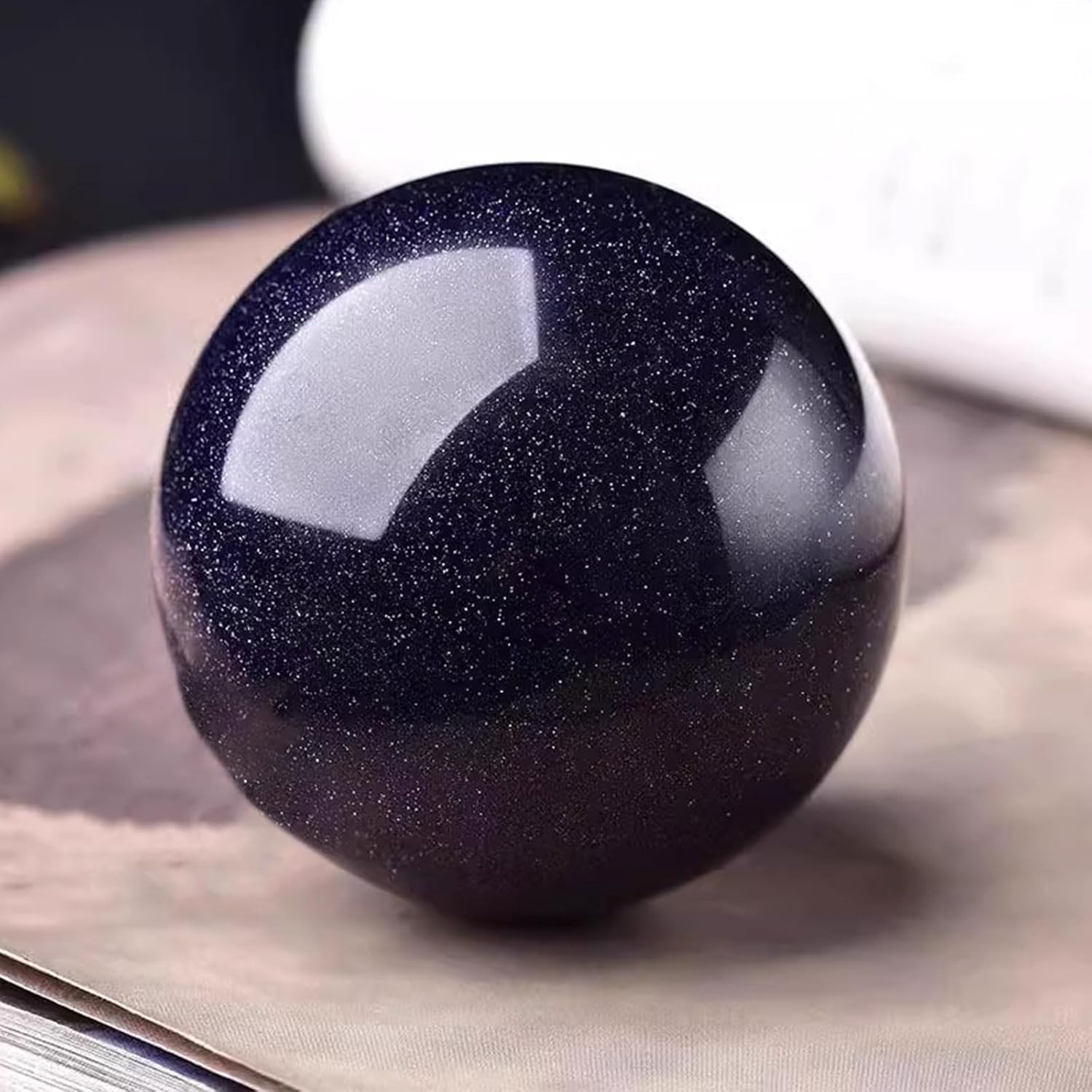 5PCS Blue Goldstone Healing Crystals 25mm