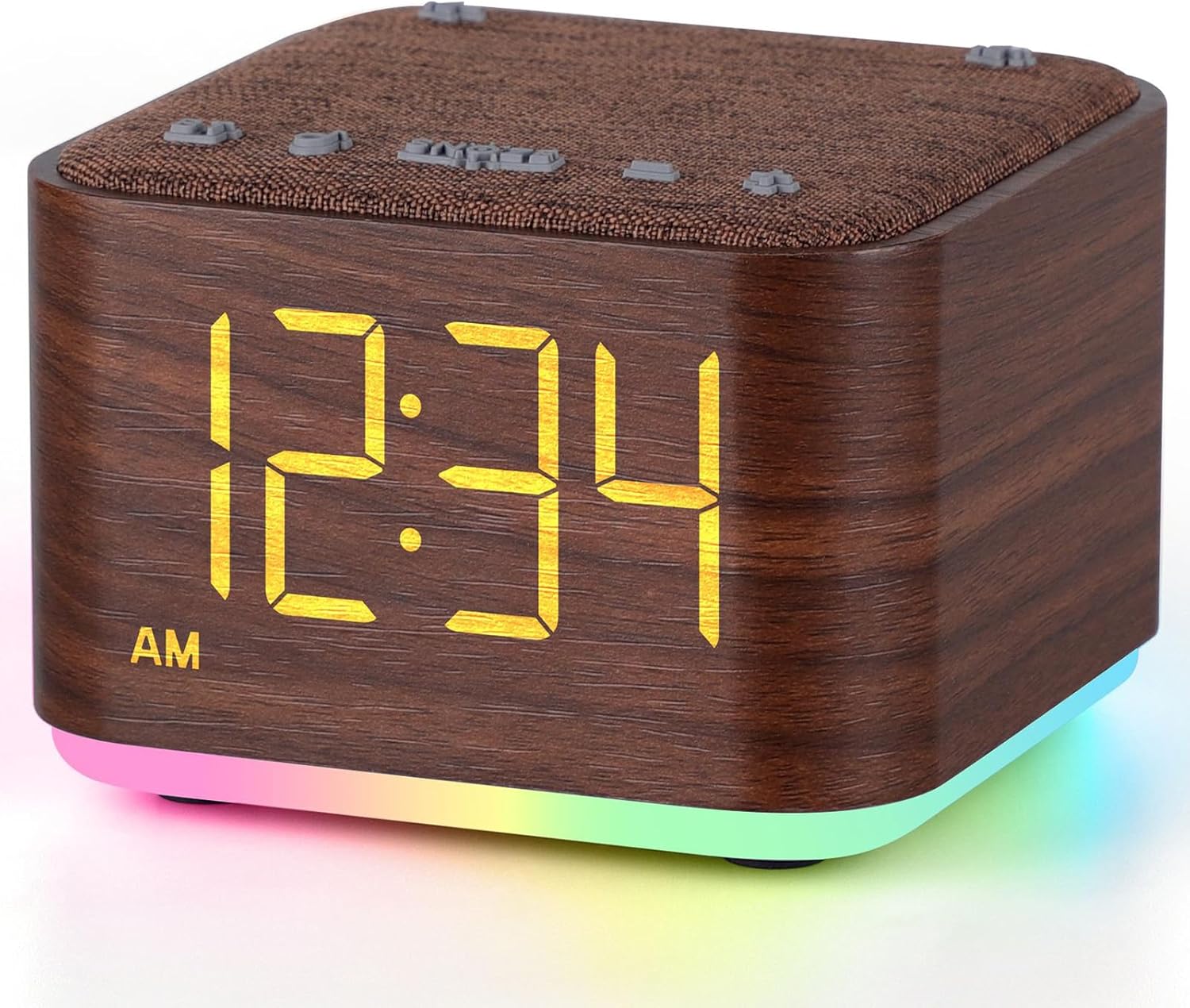 Mojikoo Sound Machine Alarm Clock with Bluetooth and Night Light 1