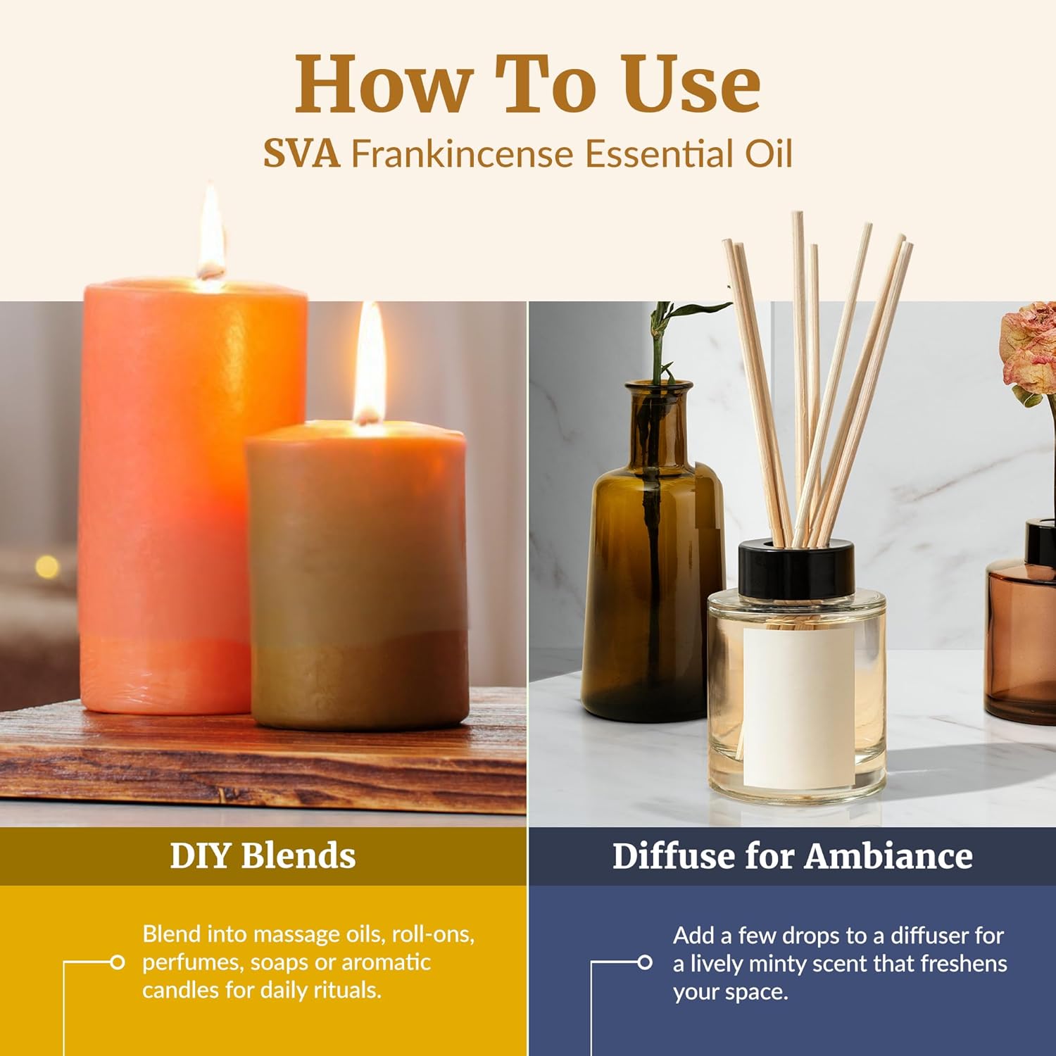 SVA Frankincense Essential Oil 4 Fl Oz with Dropper