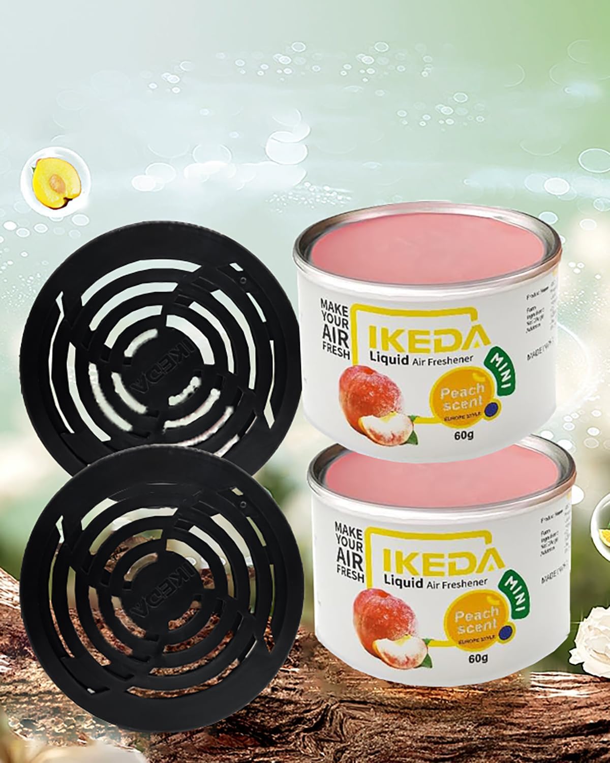 Peach Essential Oil Air Freshener Cans 2pcs