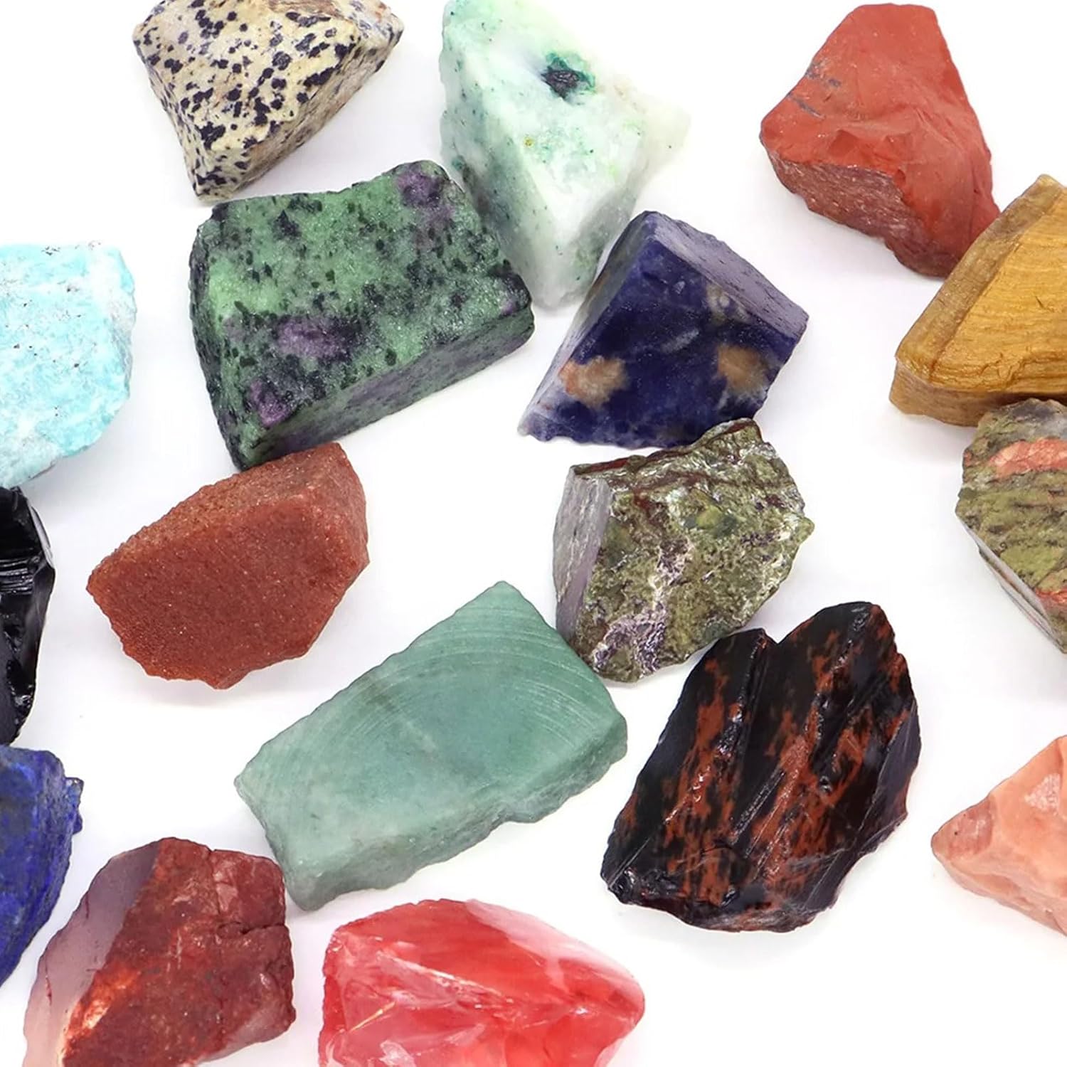 22 lb Bulk Raw Obsidian Quartz Stones for Tumbling and Healing