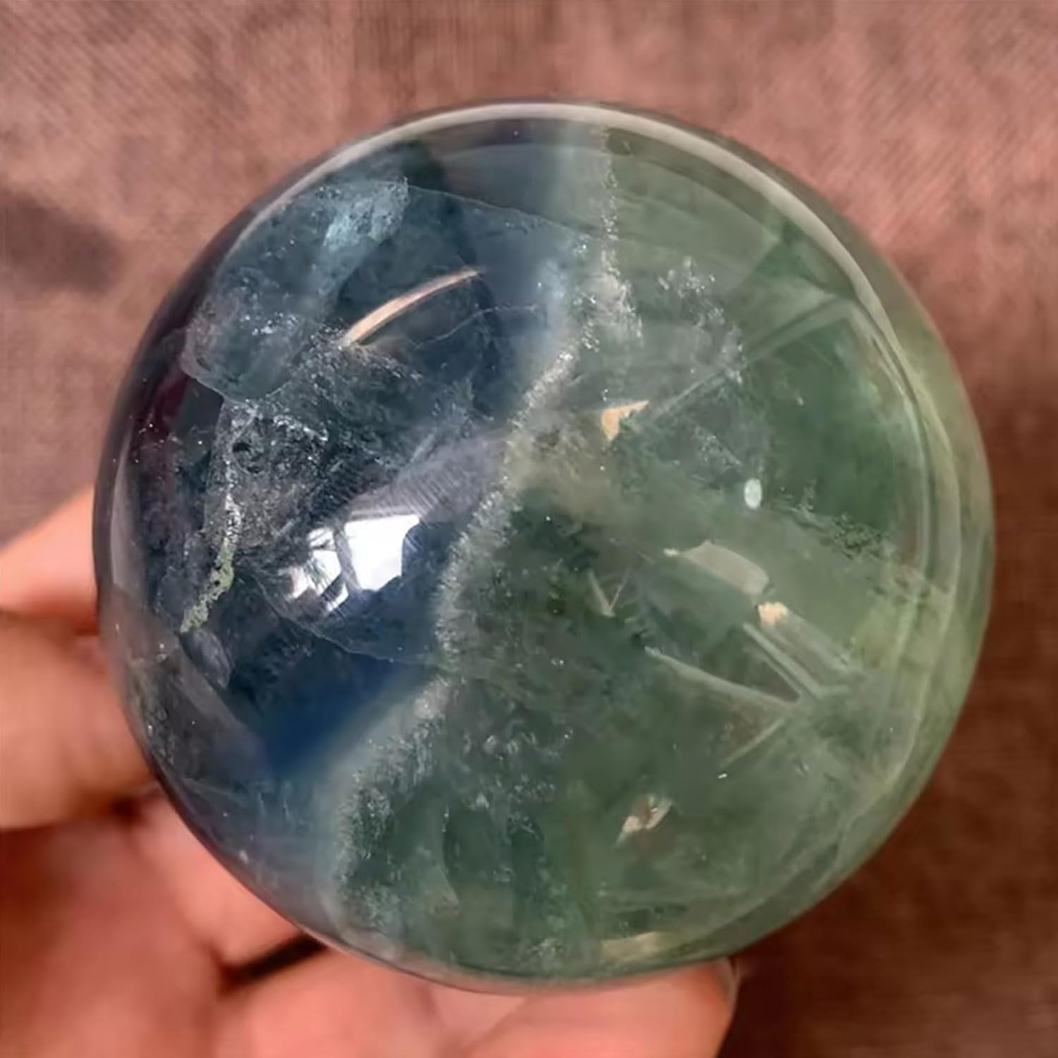 Green Fluorite Crystal Ball 50mm Natural Healing Stone