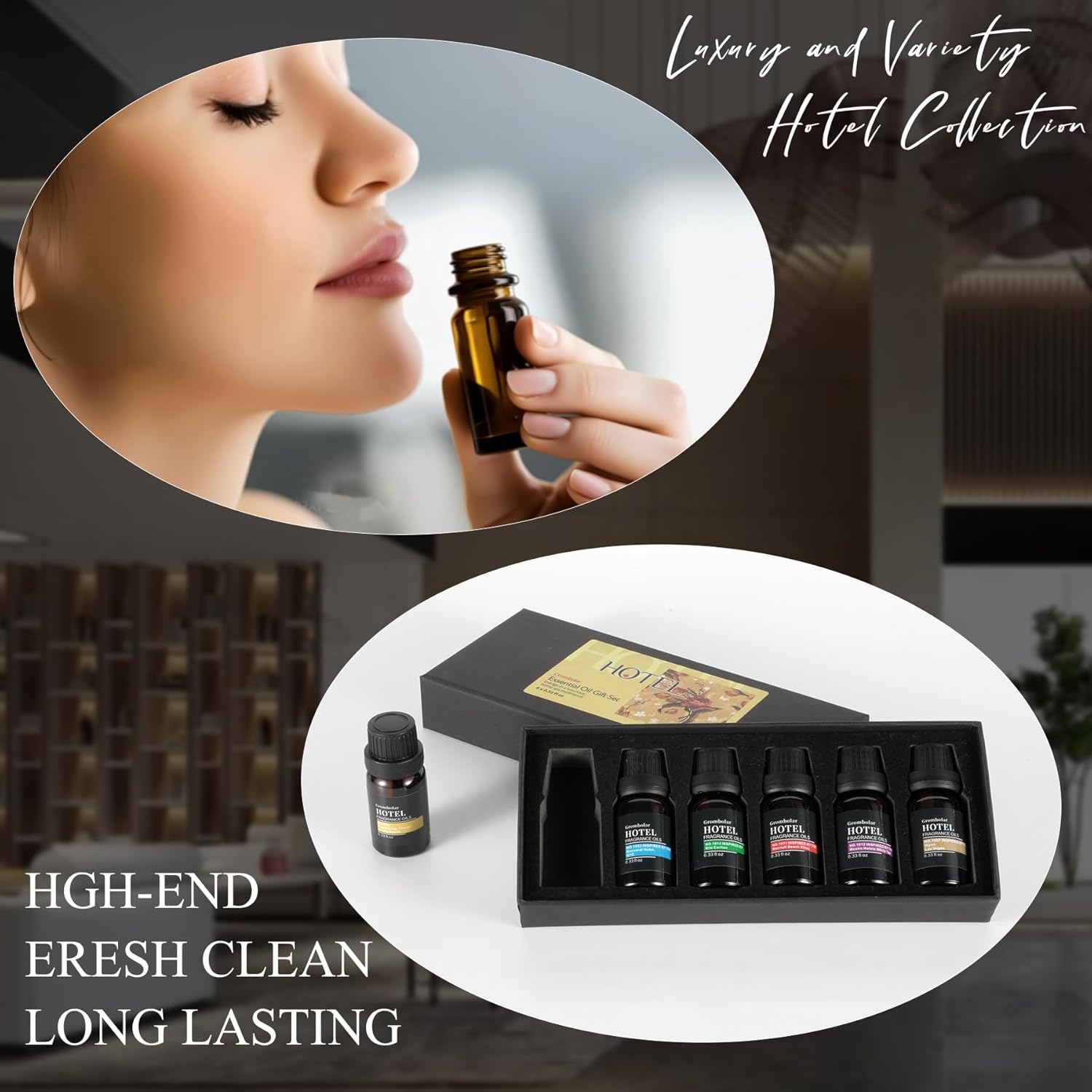 Hotel Collection Diffuser Oil Gift Set - 6Pcs Essential Oils