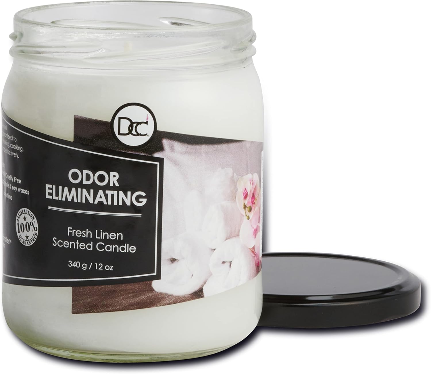 Fresh Linen Odor Eliminating Candle - 80 Hour Burn Time