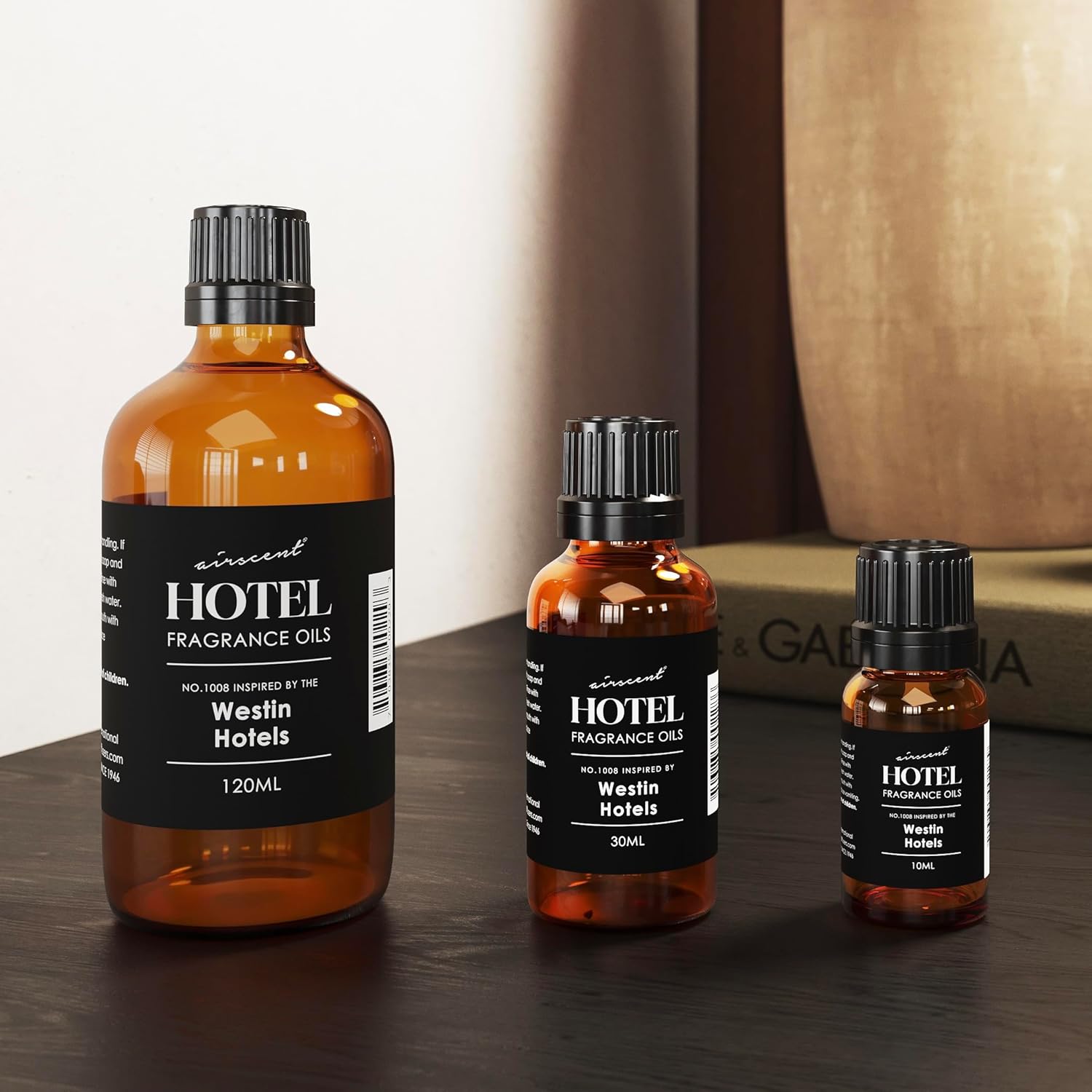 Air-Scent Hotel Diffuser Oil - 30 mL Glass Dropper Bottle