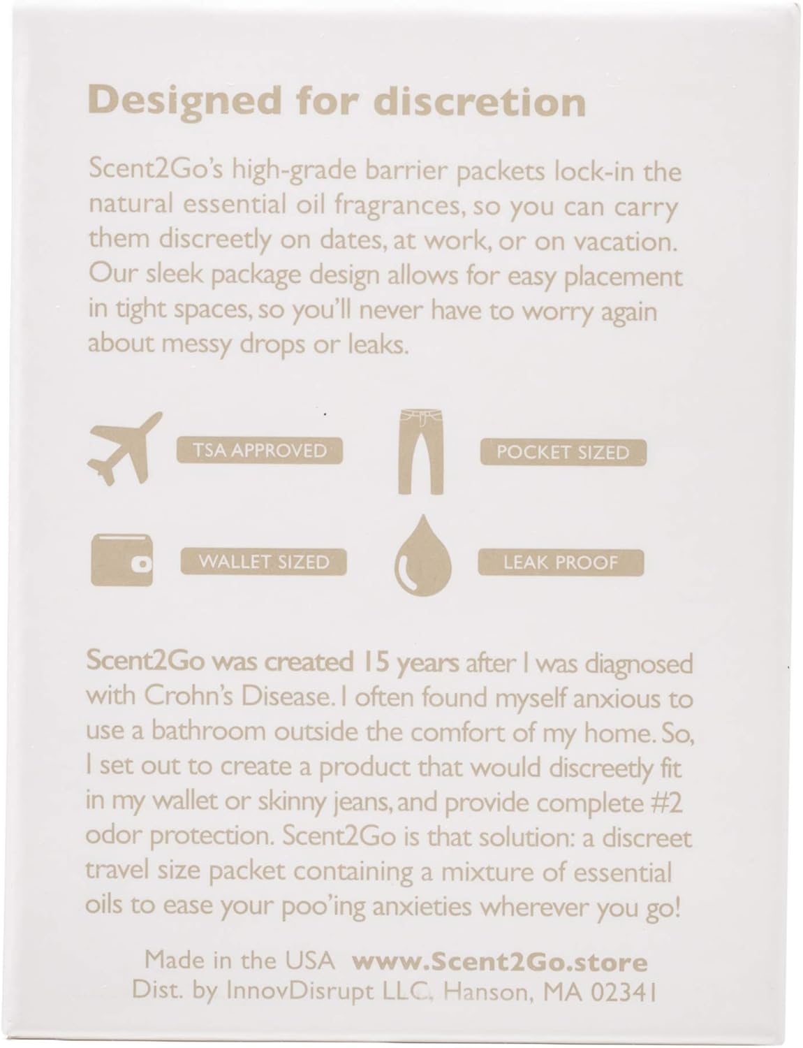 Scent2Go Toilet Fragrance Powder - 20 Travel Packets