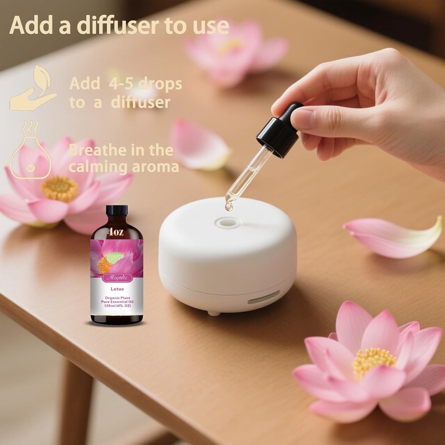 Lotus Essential Oil 433oz - 100 Pure Natural Fragrance