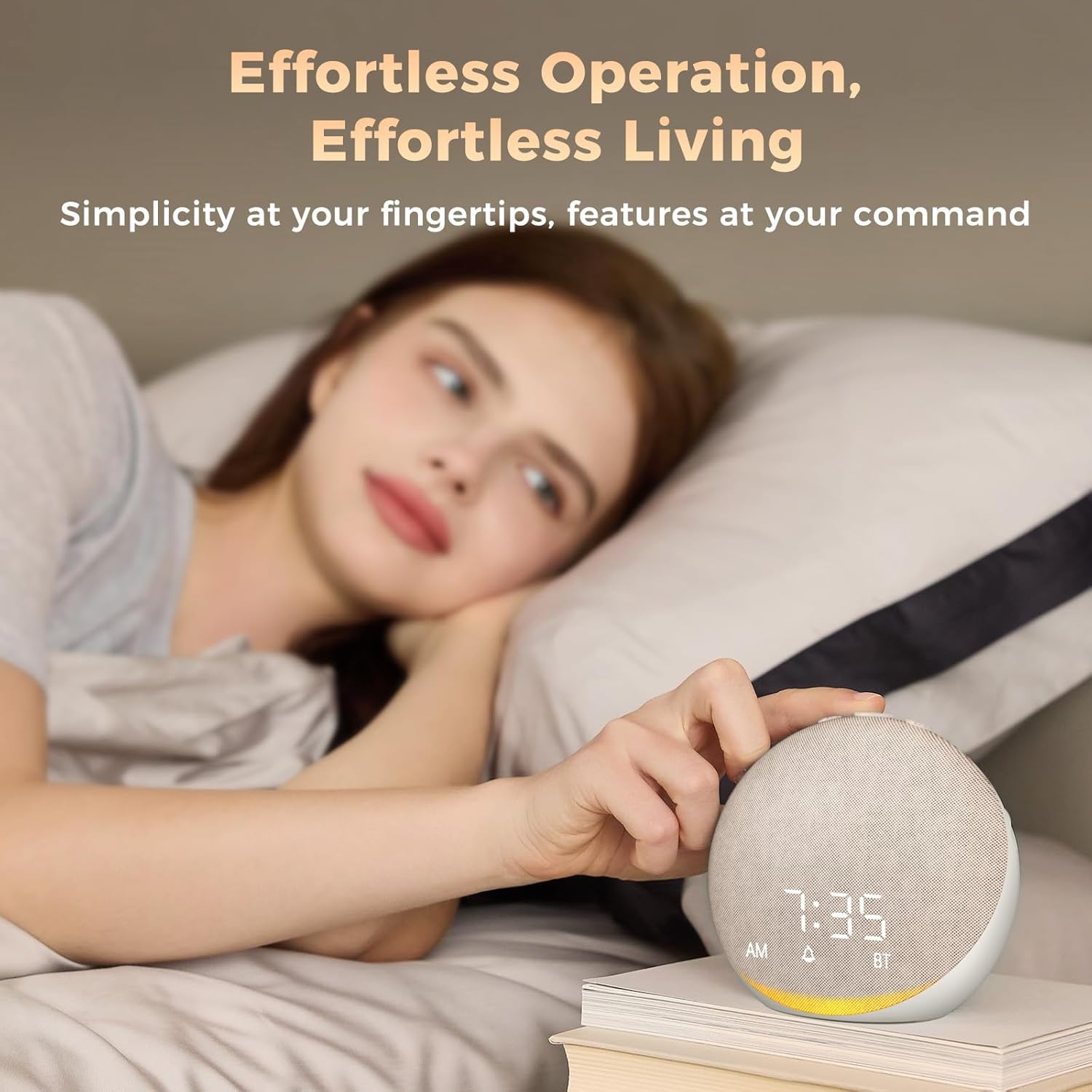 Acedeck Sound Machine Alarm Clock with 25 Sleep Sounds and Bluetooth Speaker