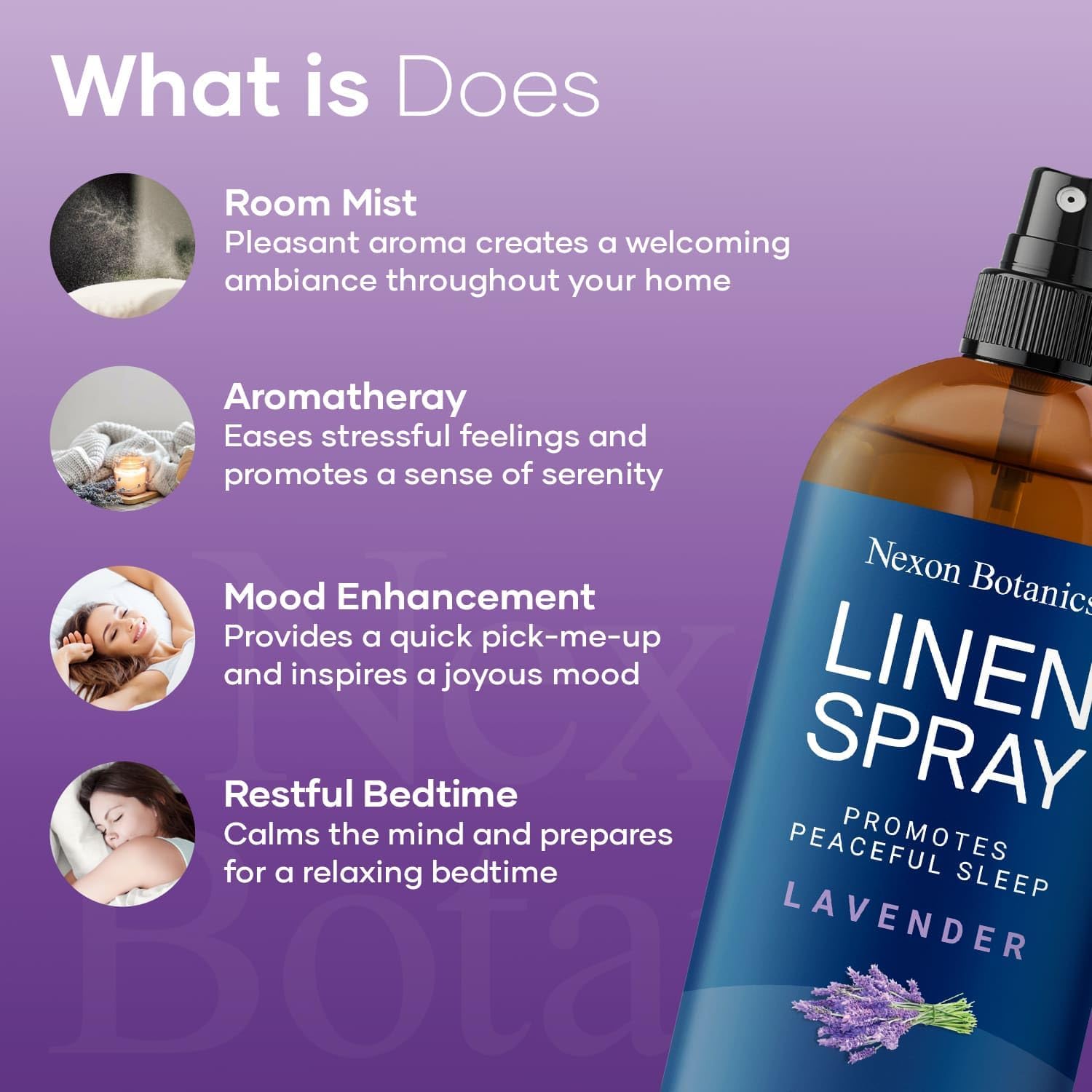 Lavender Linen Spray 8 fl oz - Aromatherapy Fabric Refresh