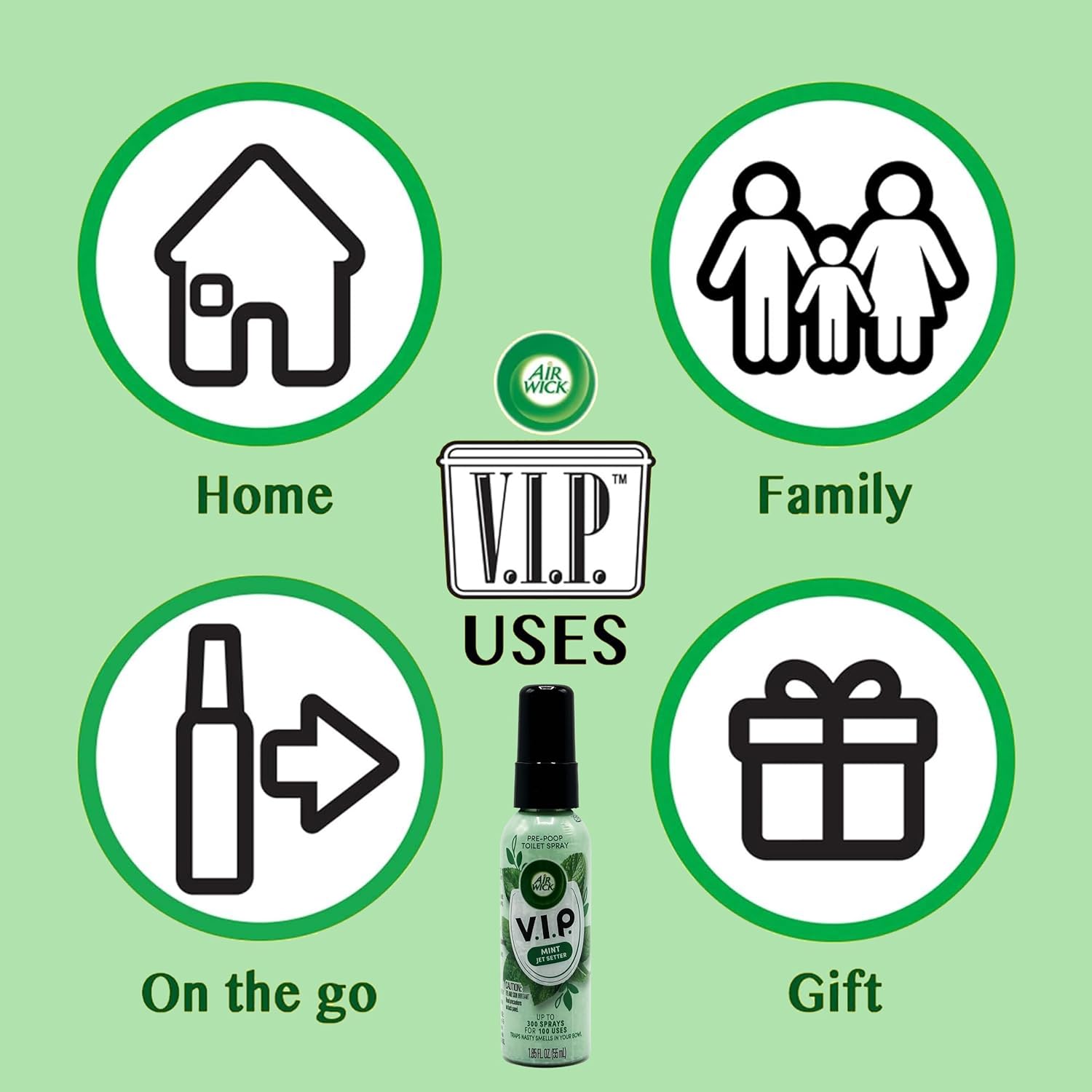 Air Wick VIP Pre-Poop Toilet Spray Pack of 4