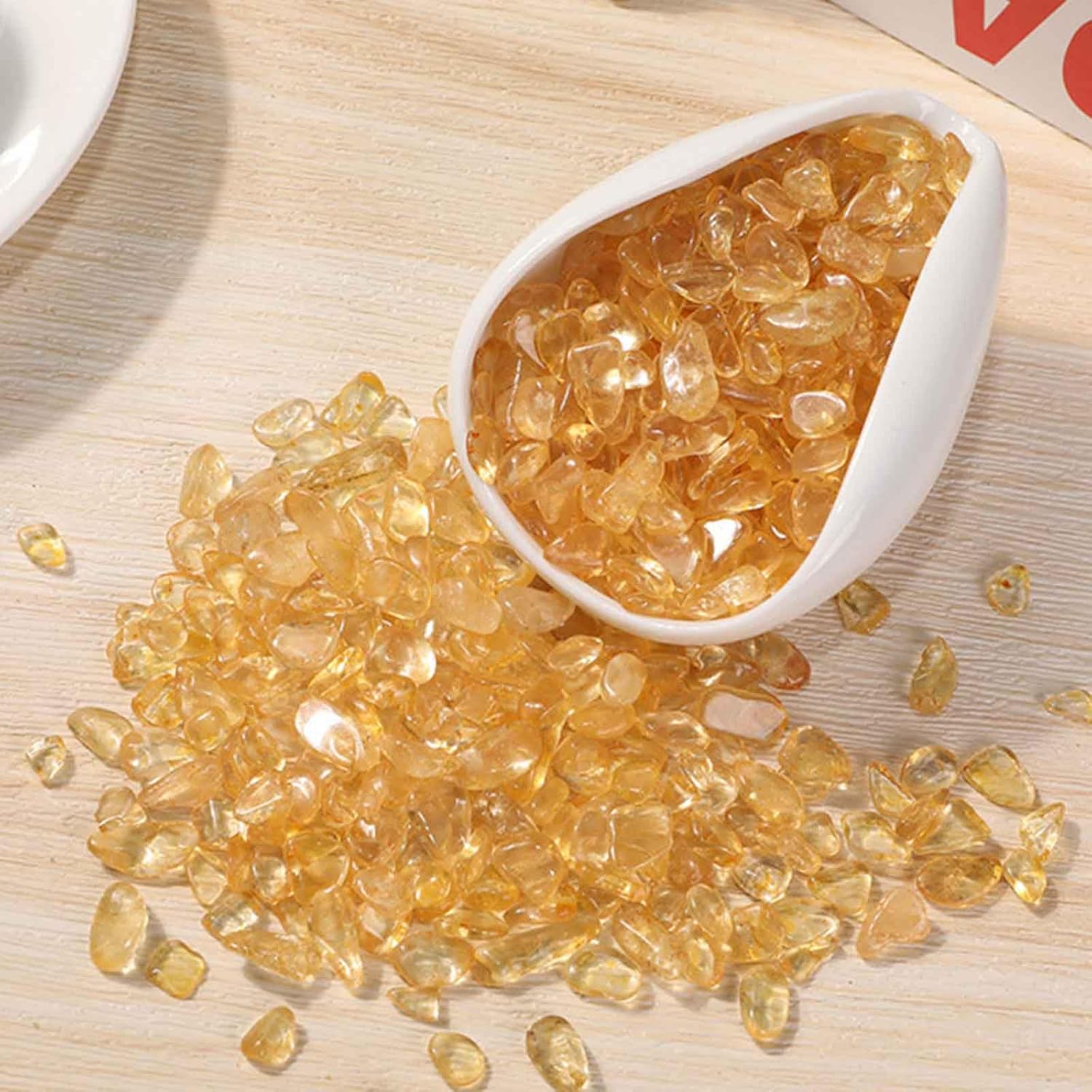 22LB Citrine Crystal Chips for Chakra Balancing and Decor