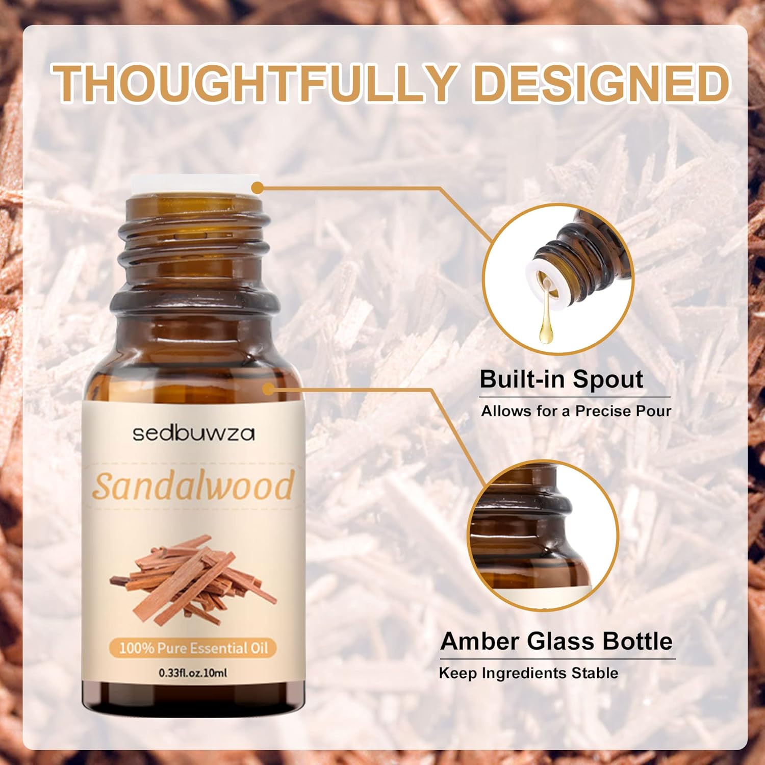 Sedbuwza Pure Sandalwood Essential Oil