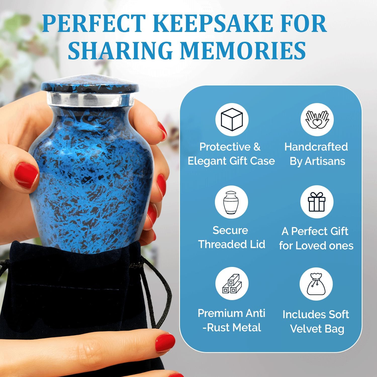 Solace Forever Graceful Small Urns Set of 4