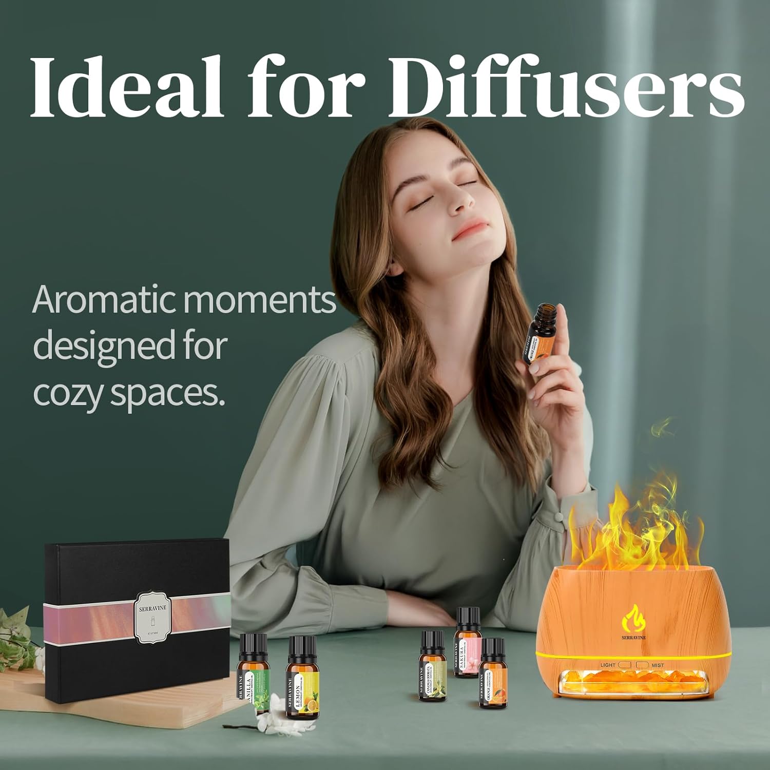 Serravine 12 Essential Oils Set for Diffusers