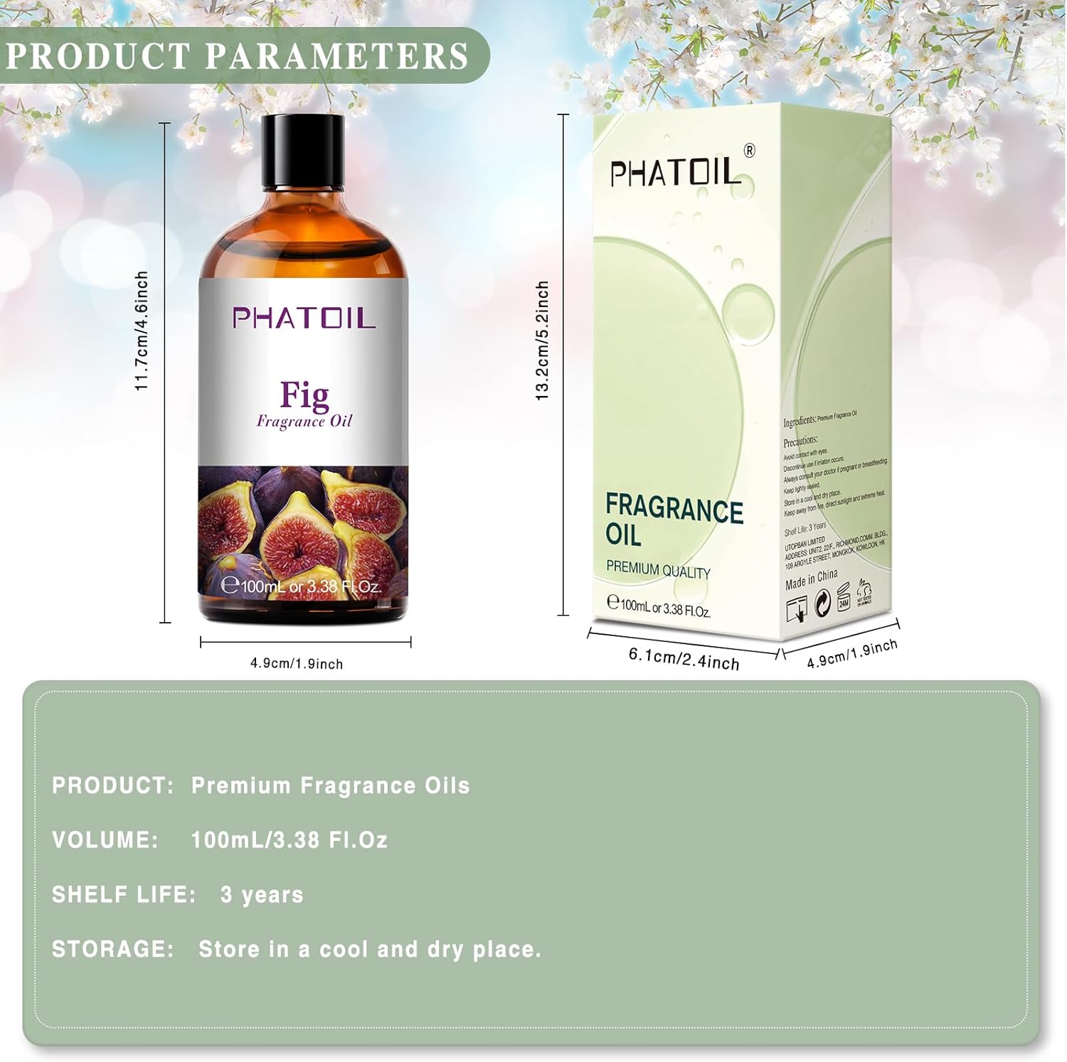 PHATOIL 338 Fl OZ Fig Fragrance Oils for Aromatherapy