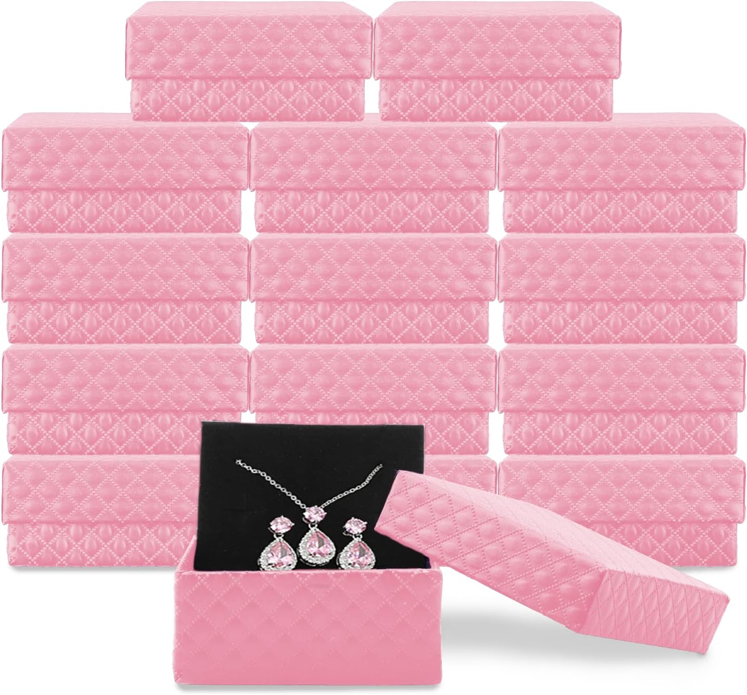 Coobbar Jewelry Box Set 15 Pieces Pink