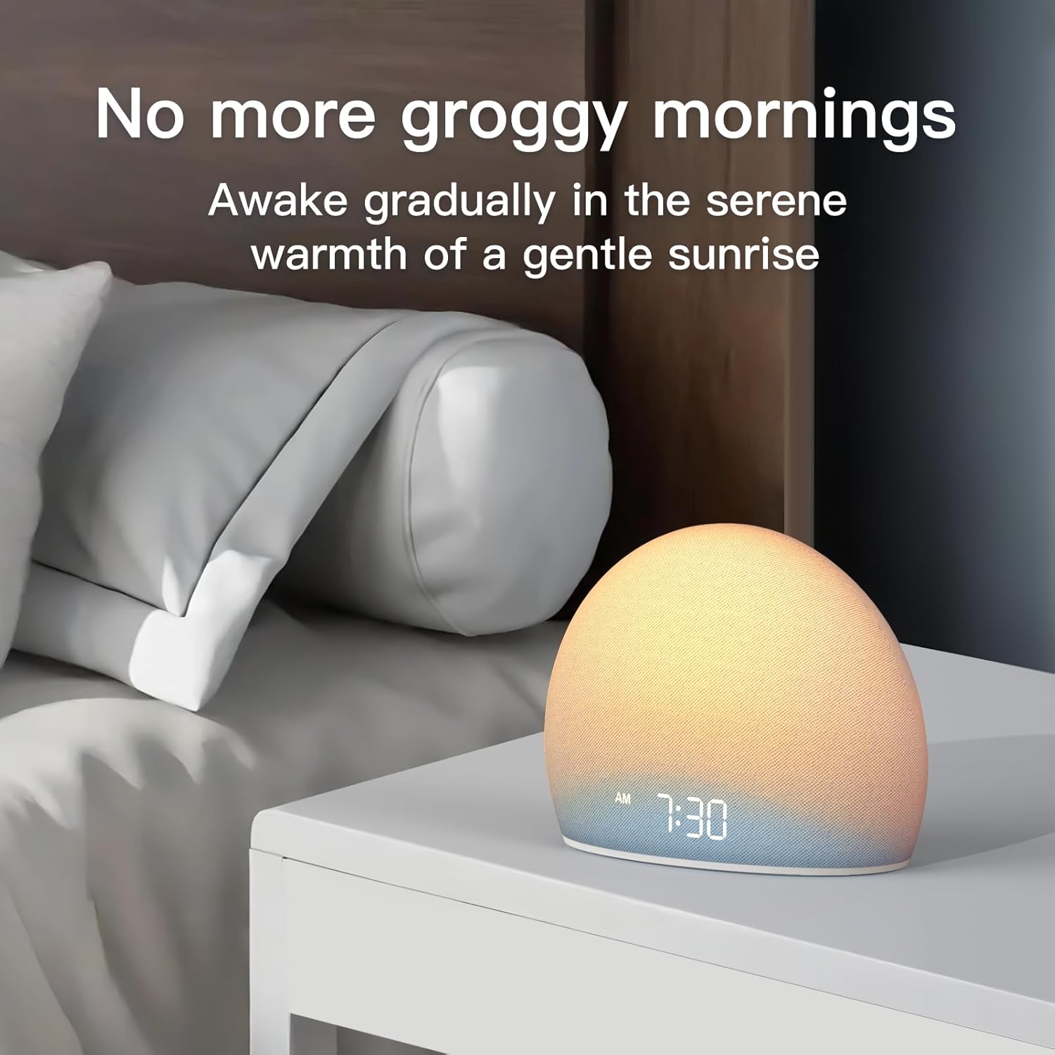 HOUSBAY Sunrise Alarm Clock with White Noise