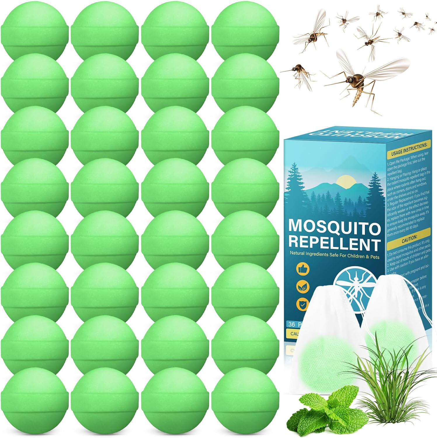Mosquito Repellent Balls for Outdoor and Indoor Use