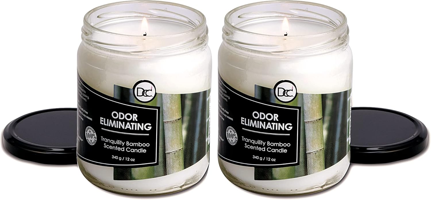 Bamboo Two Pack Odor Eliminating Candles