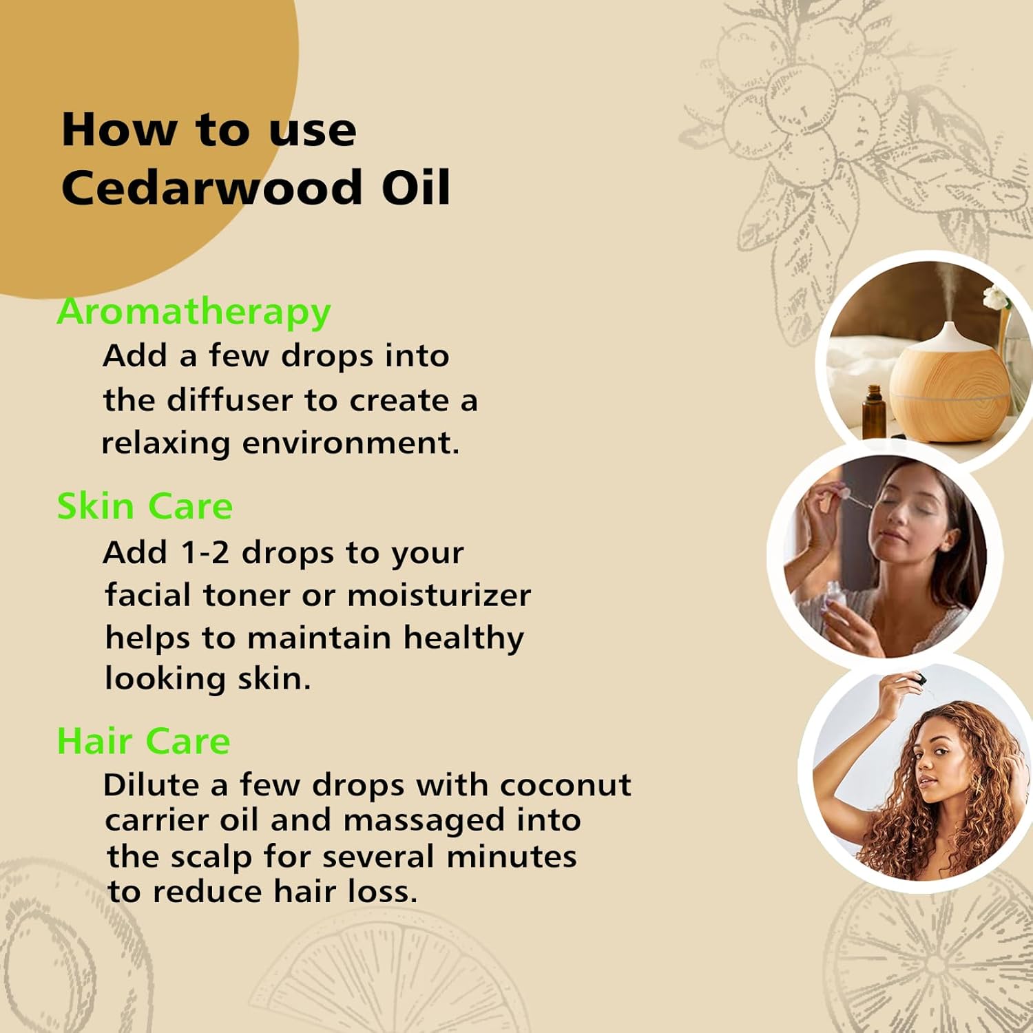 Cedarwood Essential Oil 1 Oz for Diffuser