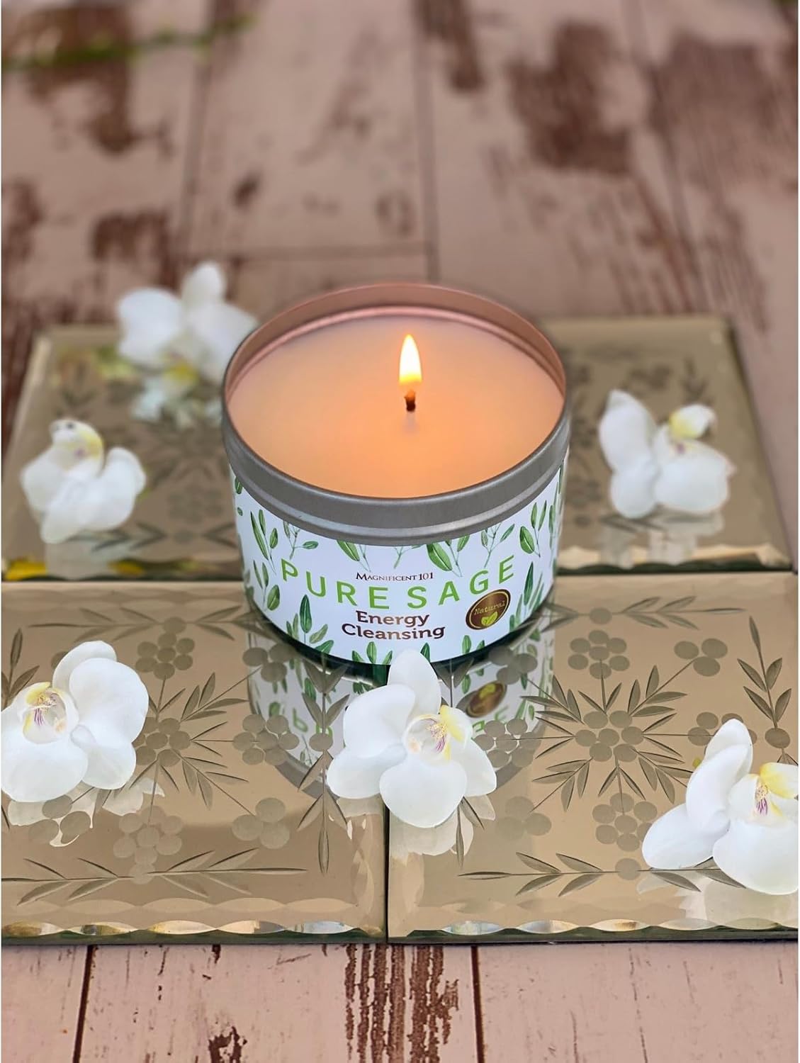 Magnificent 101 Pure Sage Smudge Candle 6 Oz