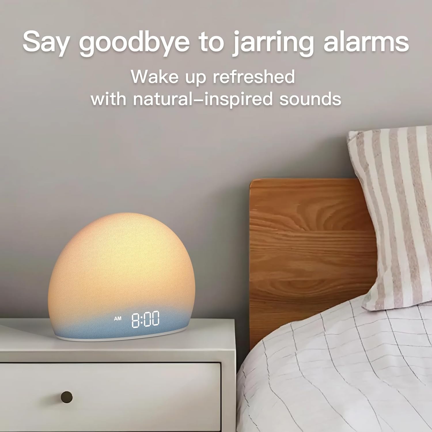 HOUSBAY Sunrise Alarm Clock with White Noise