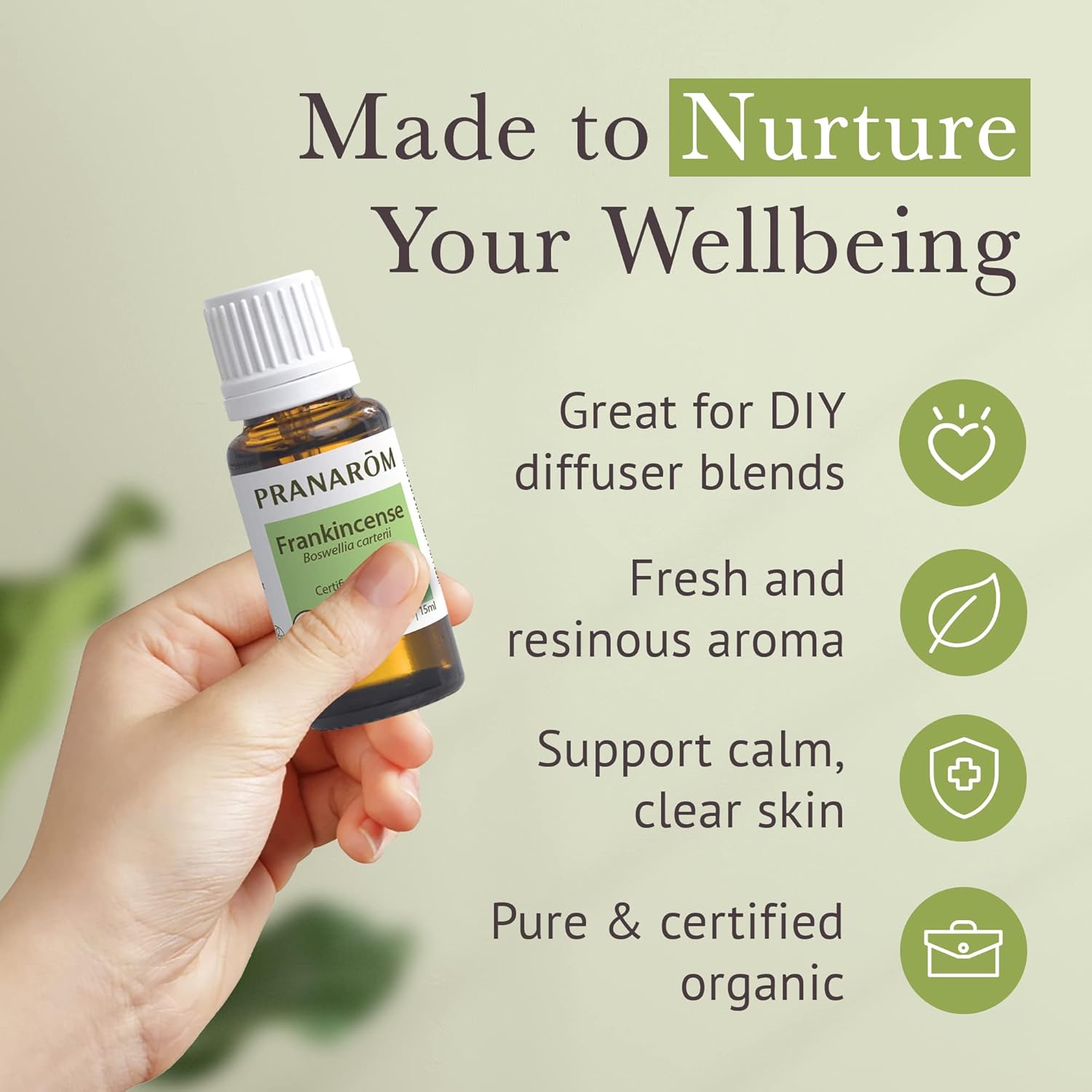 Pranarom Organic Frankincense Essential Oil 15ml
